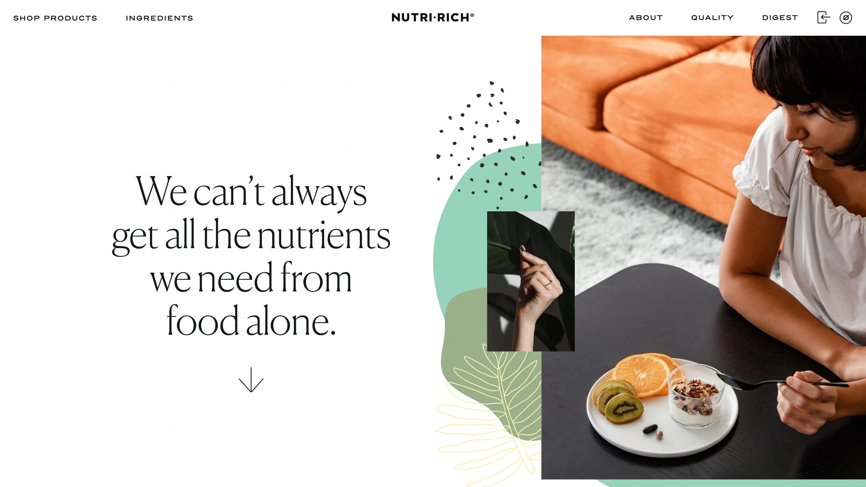 Nutri Rich Home Section Hero