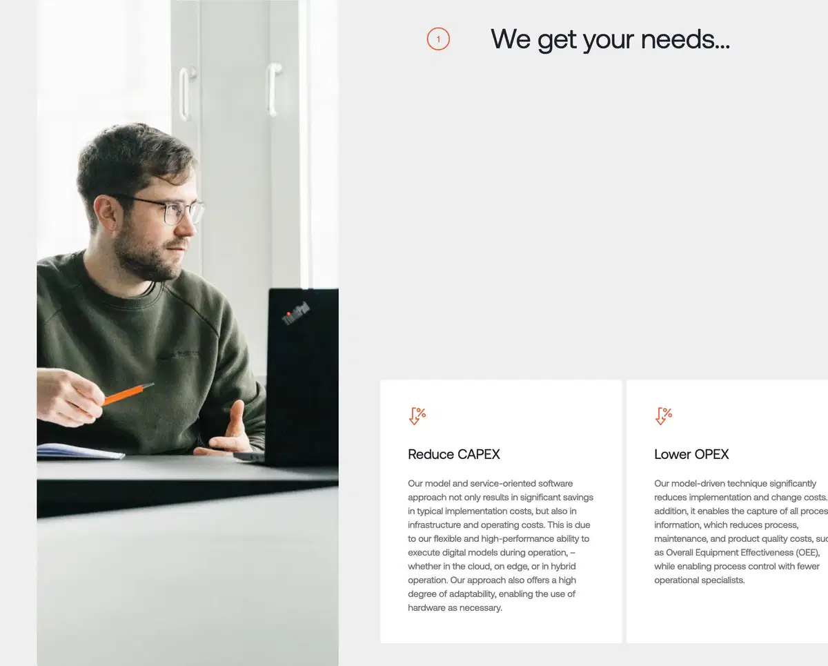 Ascon Product Page Section Features