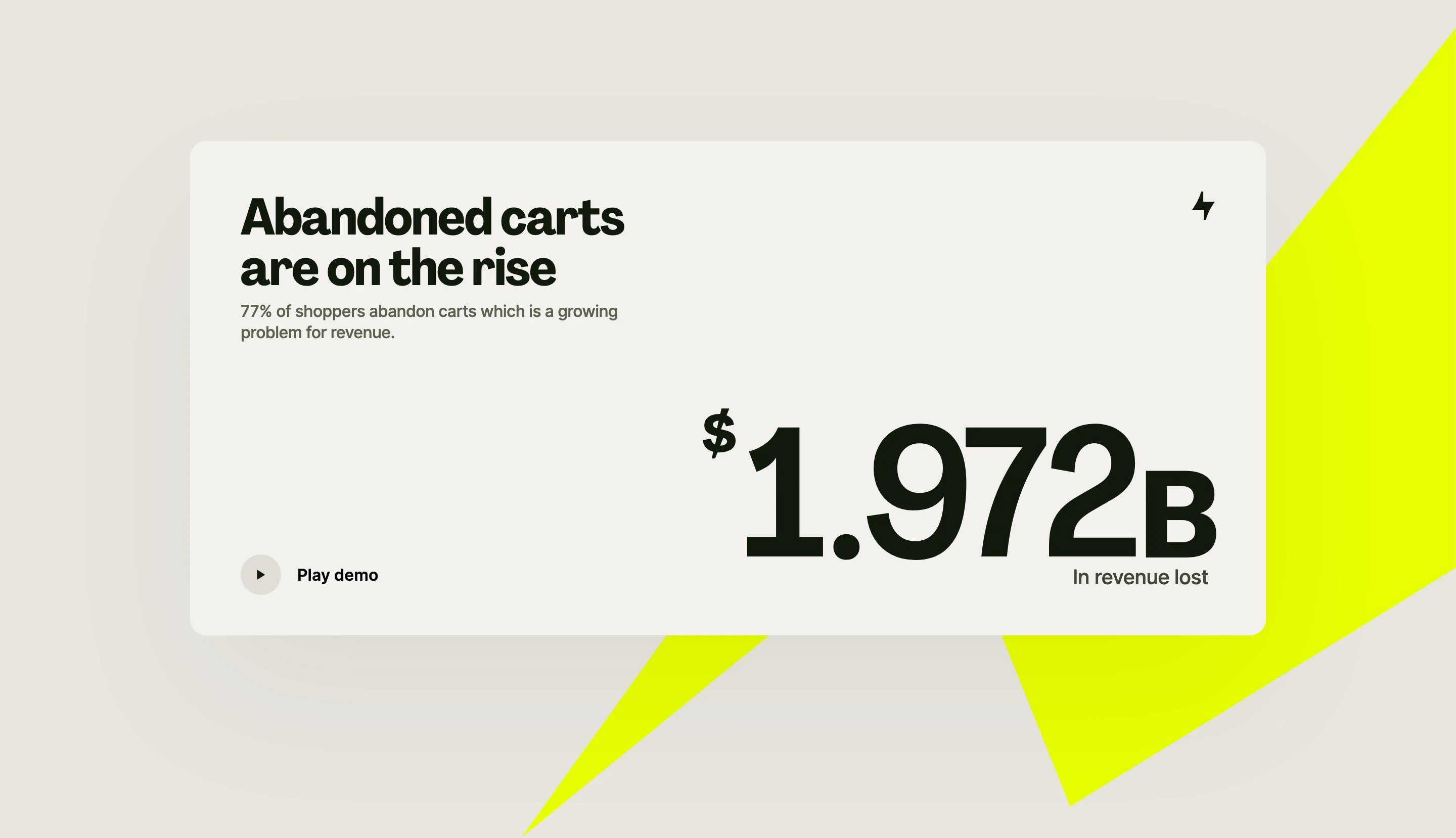 Bolt Home Page Statistic Section