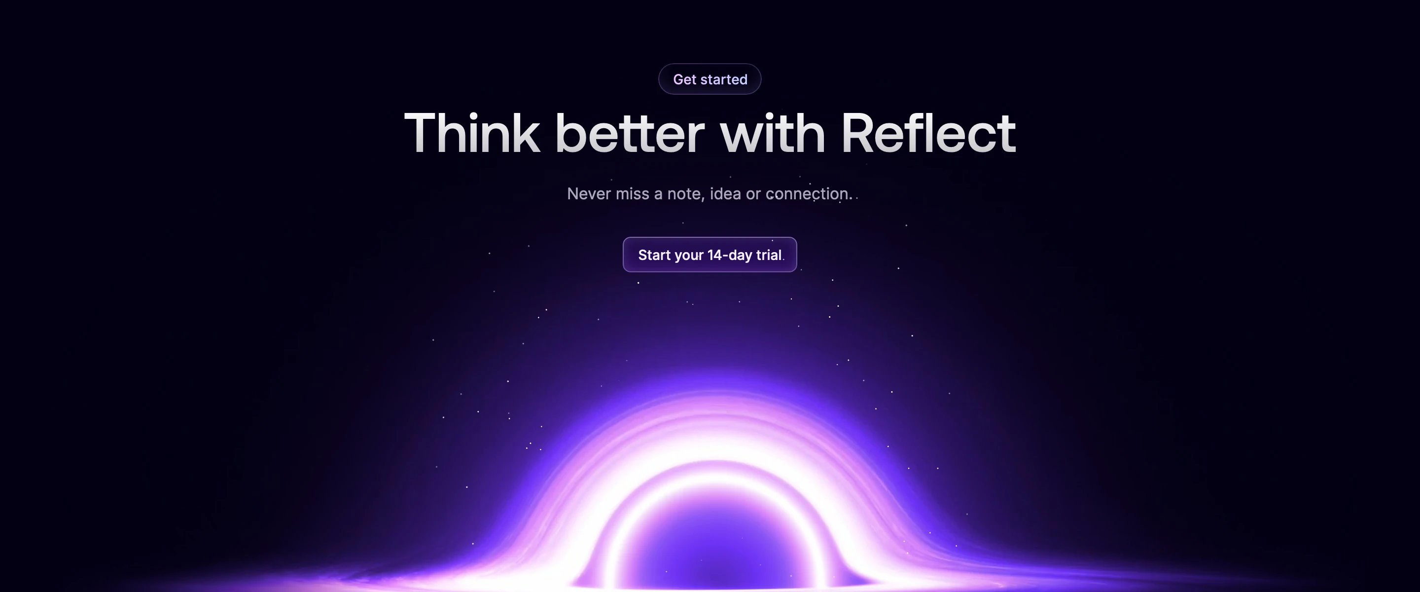 Reflect Home Page Section CTA