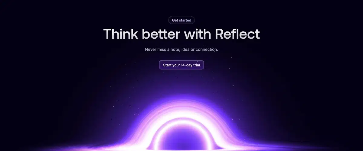 Reflect Home Page Section CTA