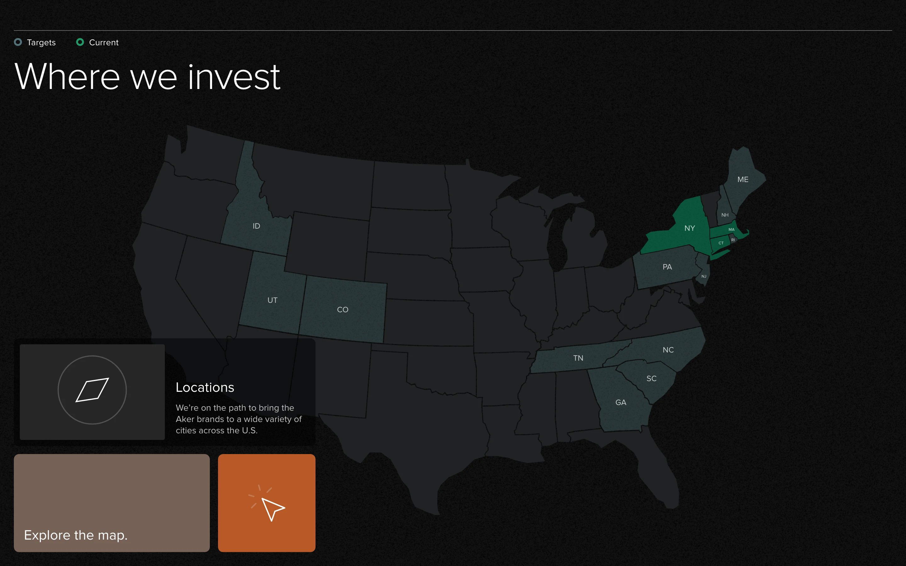 Aker Home Page Section Where We Invest
