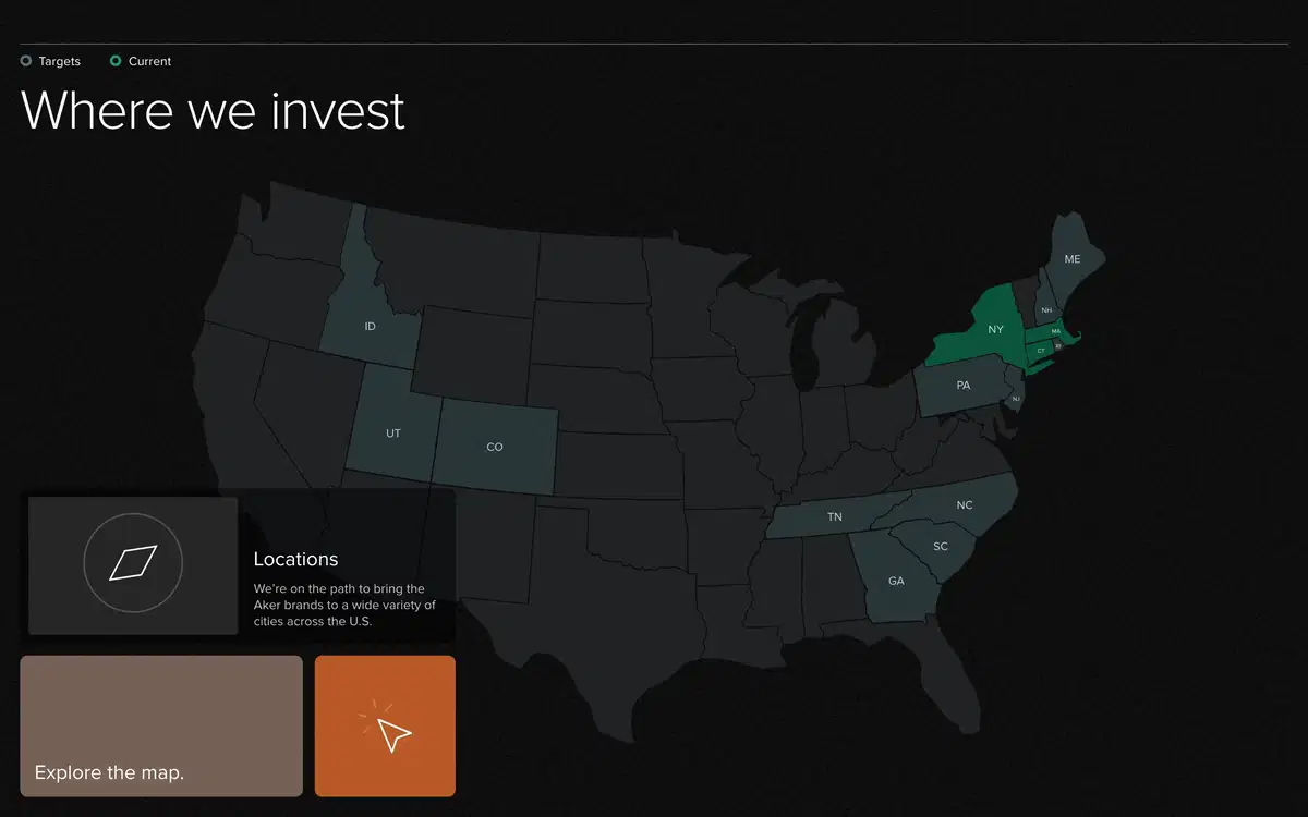 Aker Home Page Section Where We Invest