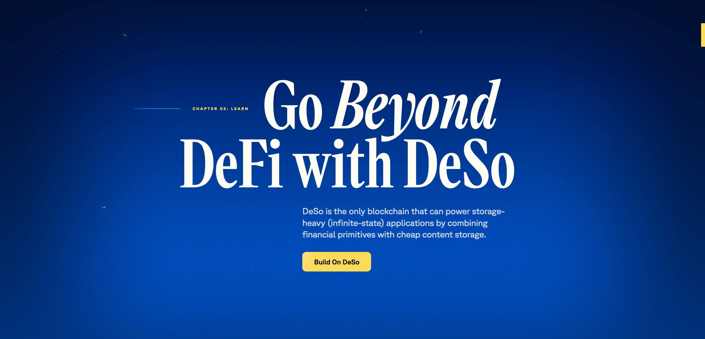 Deso Home Page Section CTA