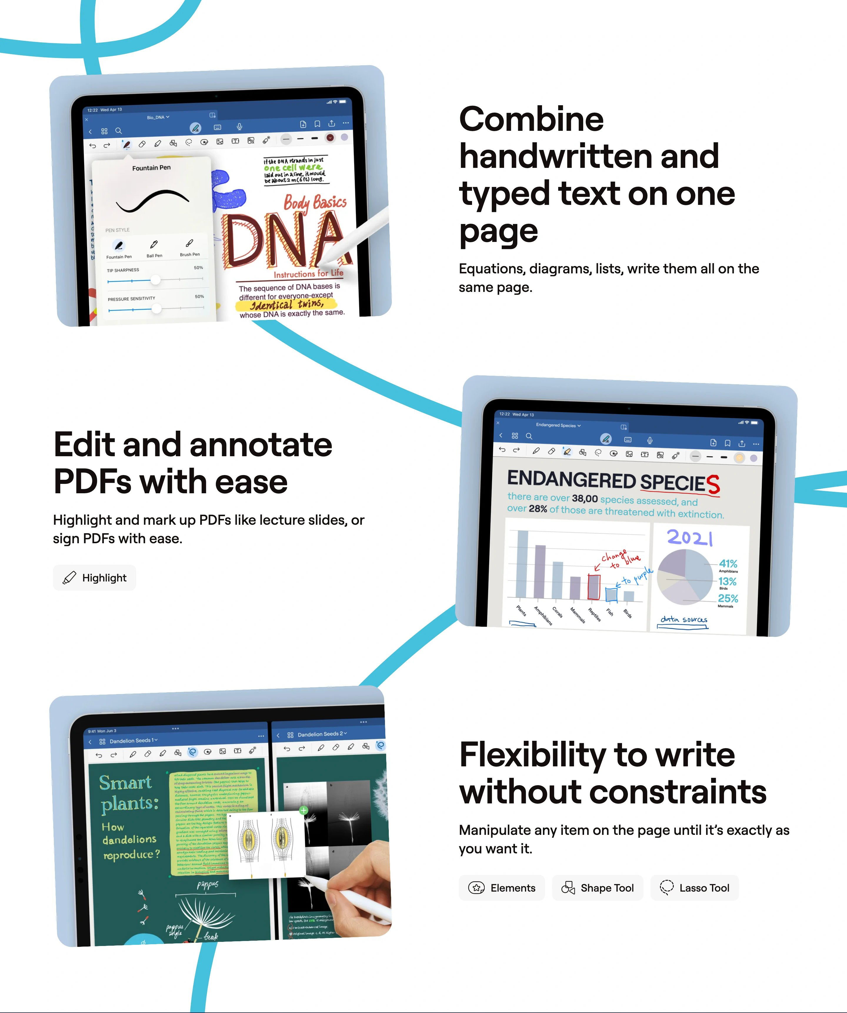 Good Notes Feature Page Section Features