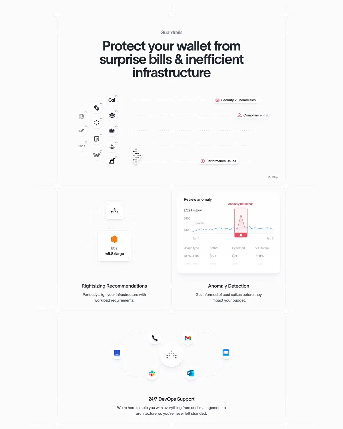 Antimetal Home Page Section Protect Wallet Feature