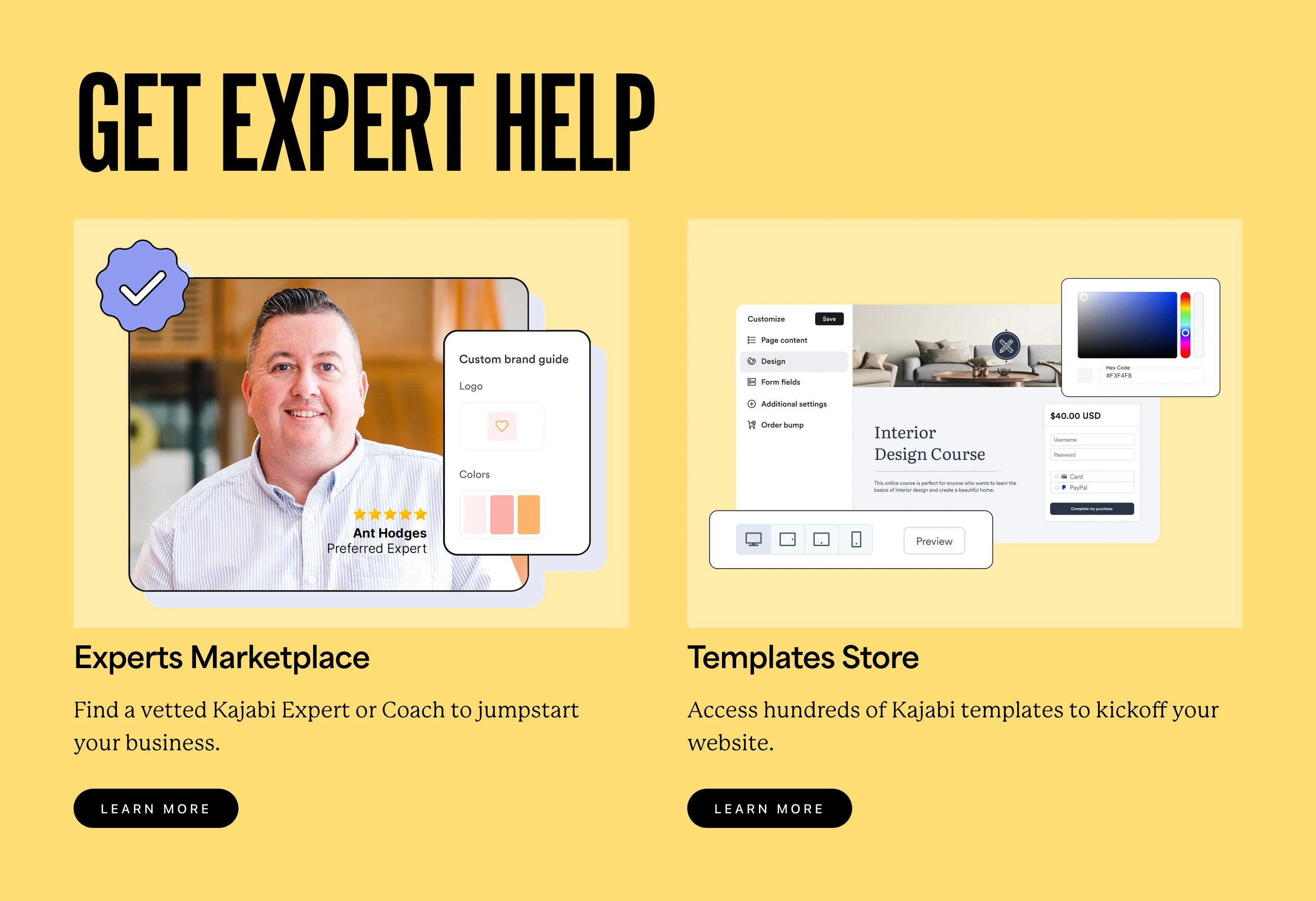 Kajabi Resource Page Section CTA