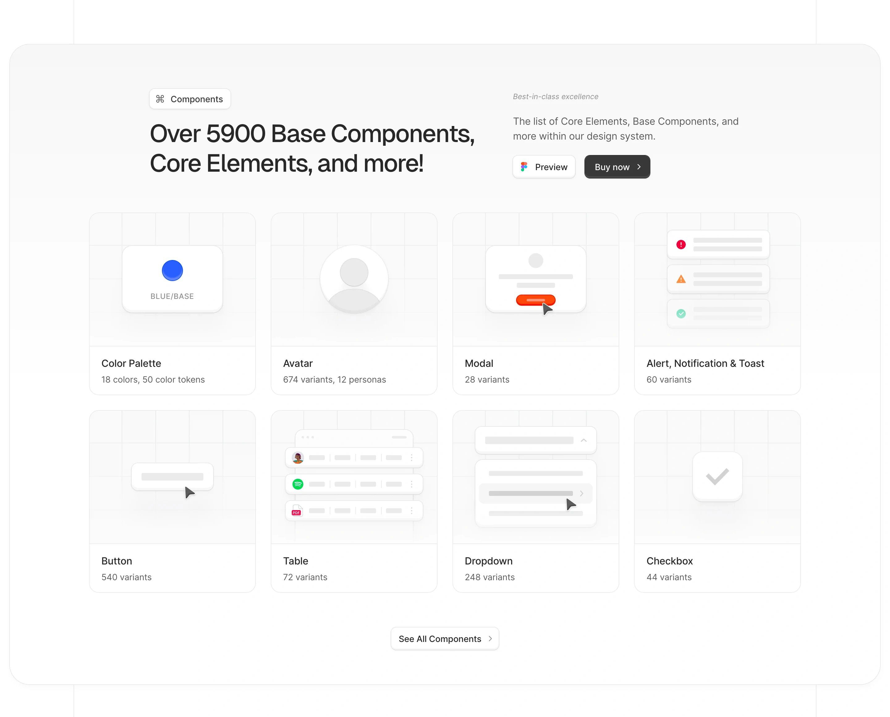 AlignUI Home Page Section Components