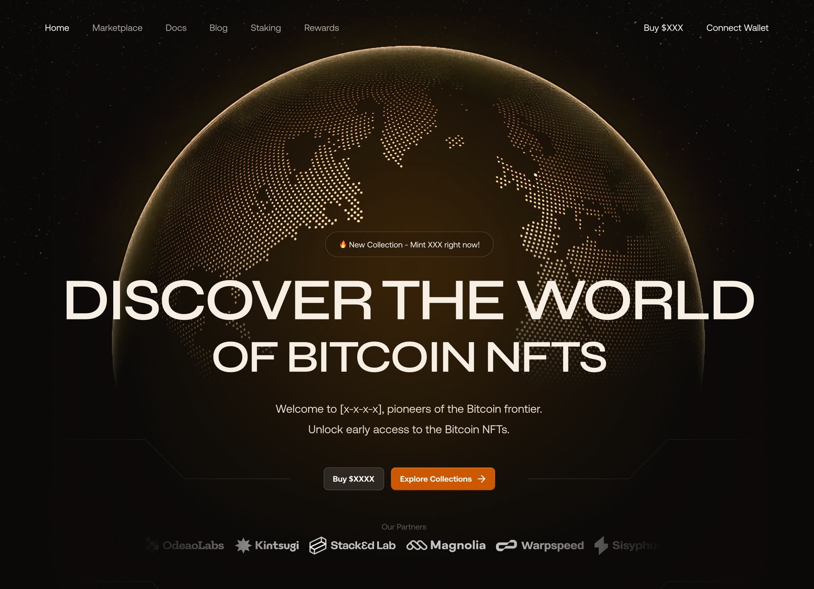 Bitcoin NFT Hero Design