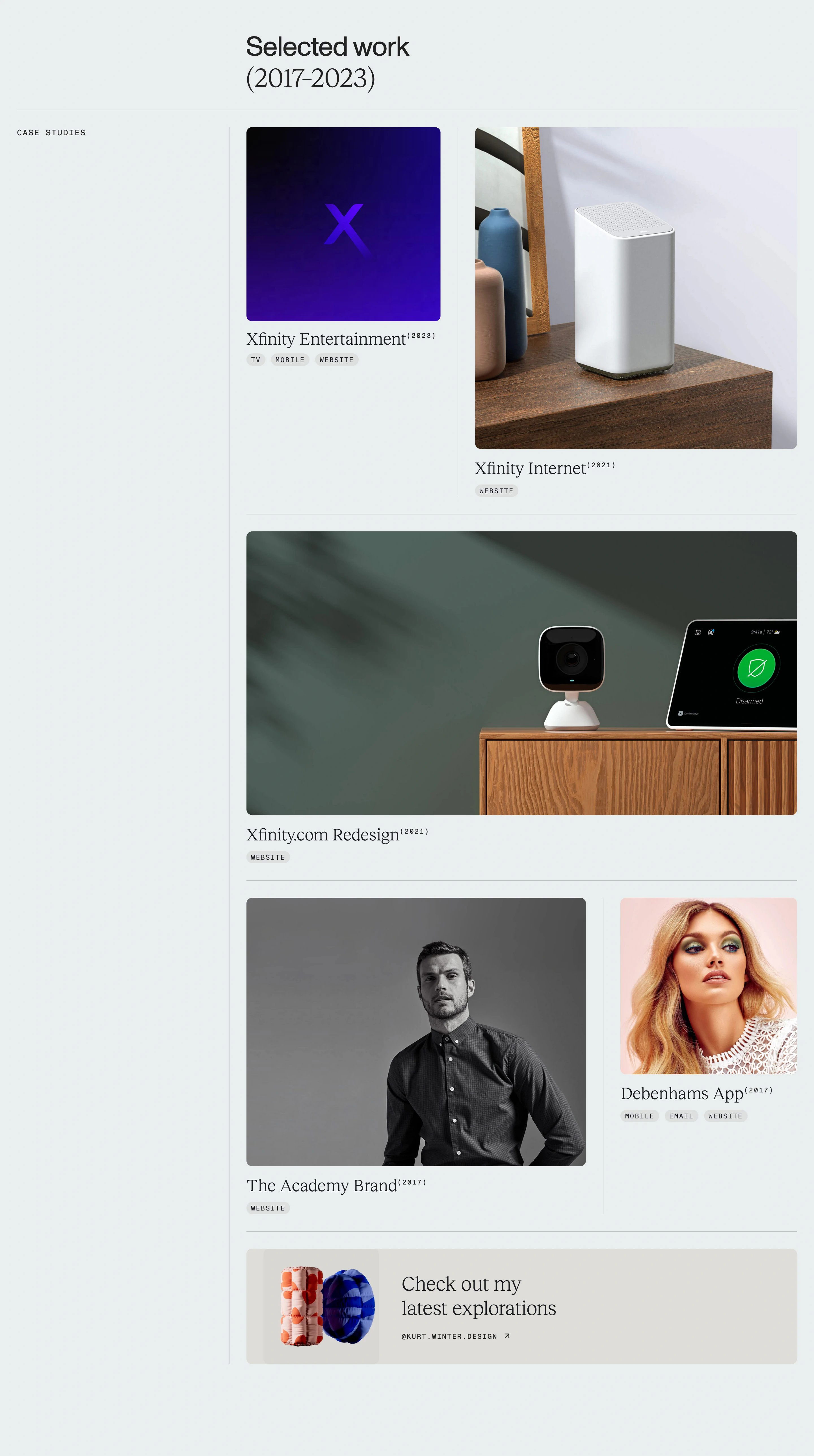 Kurt Winter Design Home Page Section Testimonials