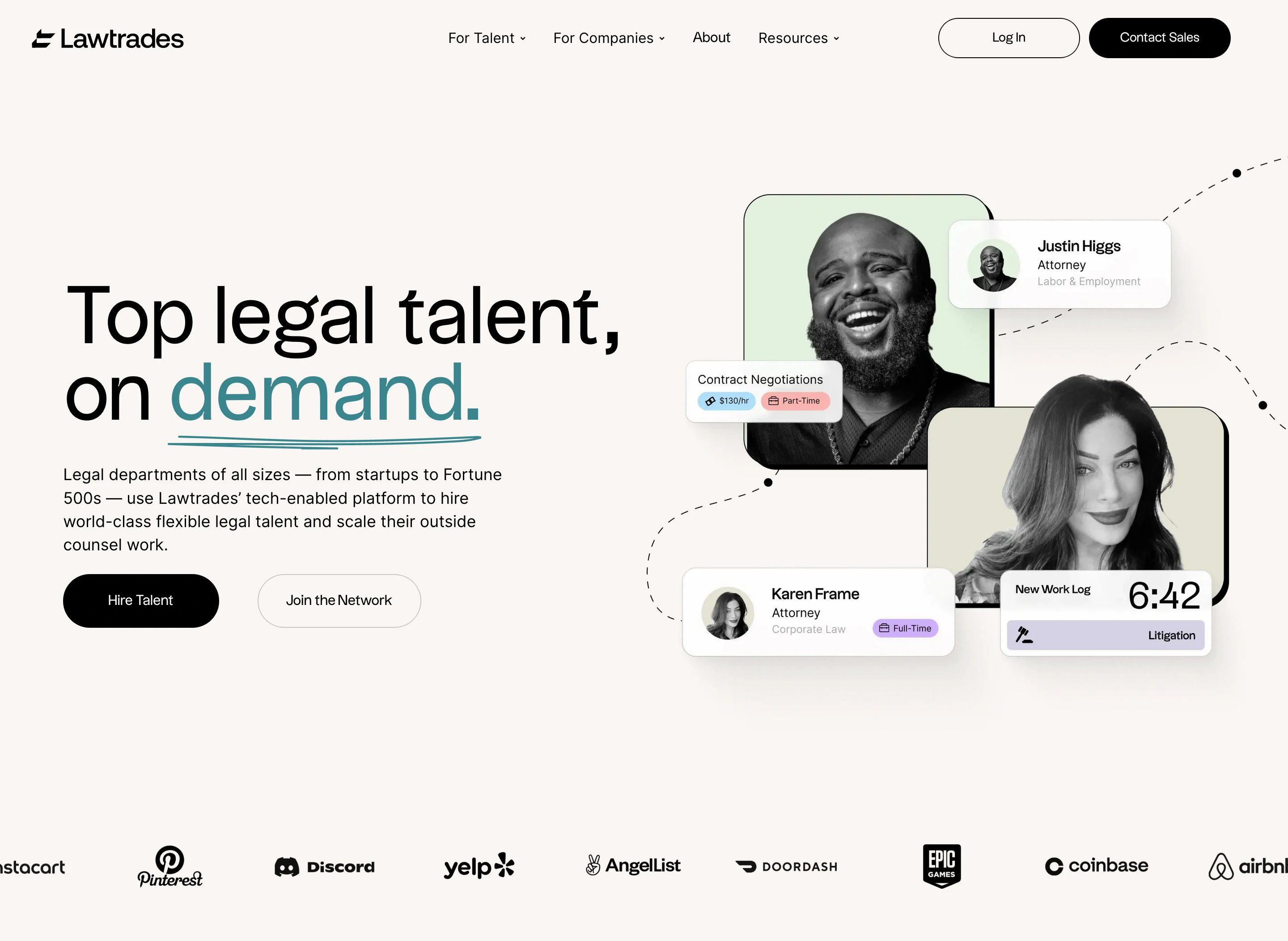 Lawtrades Home Page Section Get Started