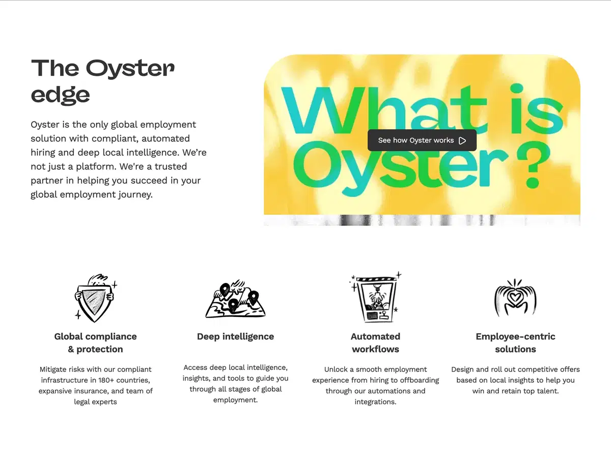 Oyster Home Page Section How it Works