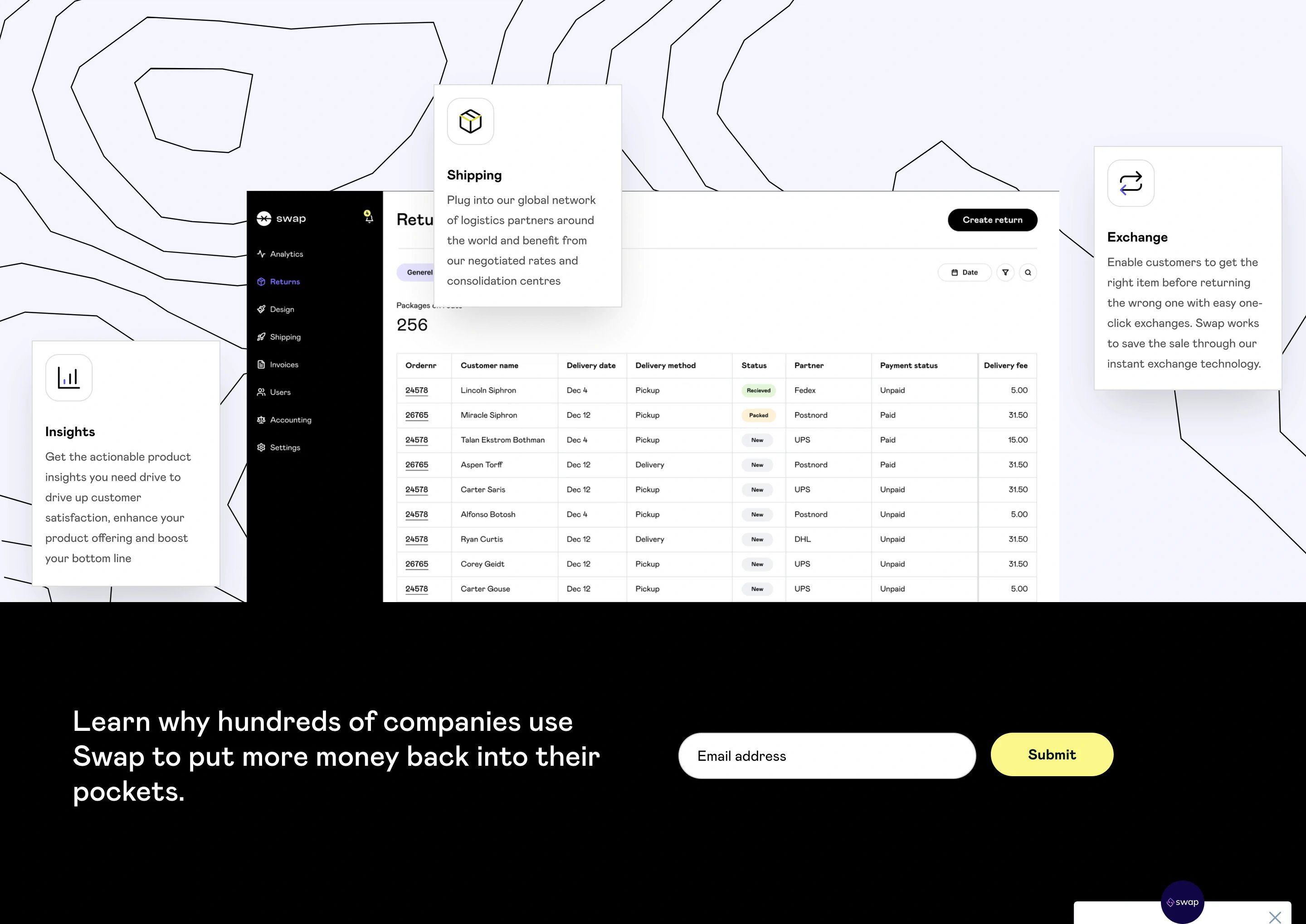 Swap Commerce Ship Page Section CTA