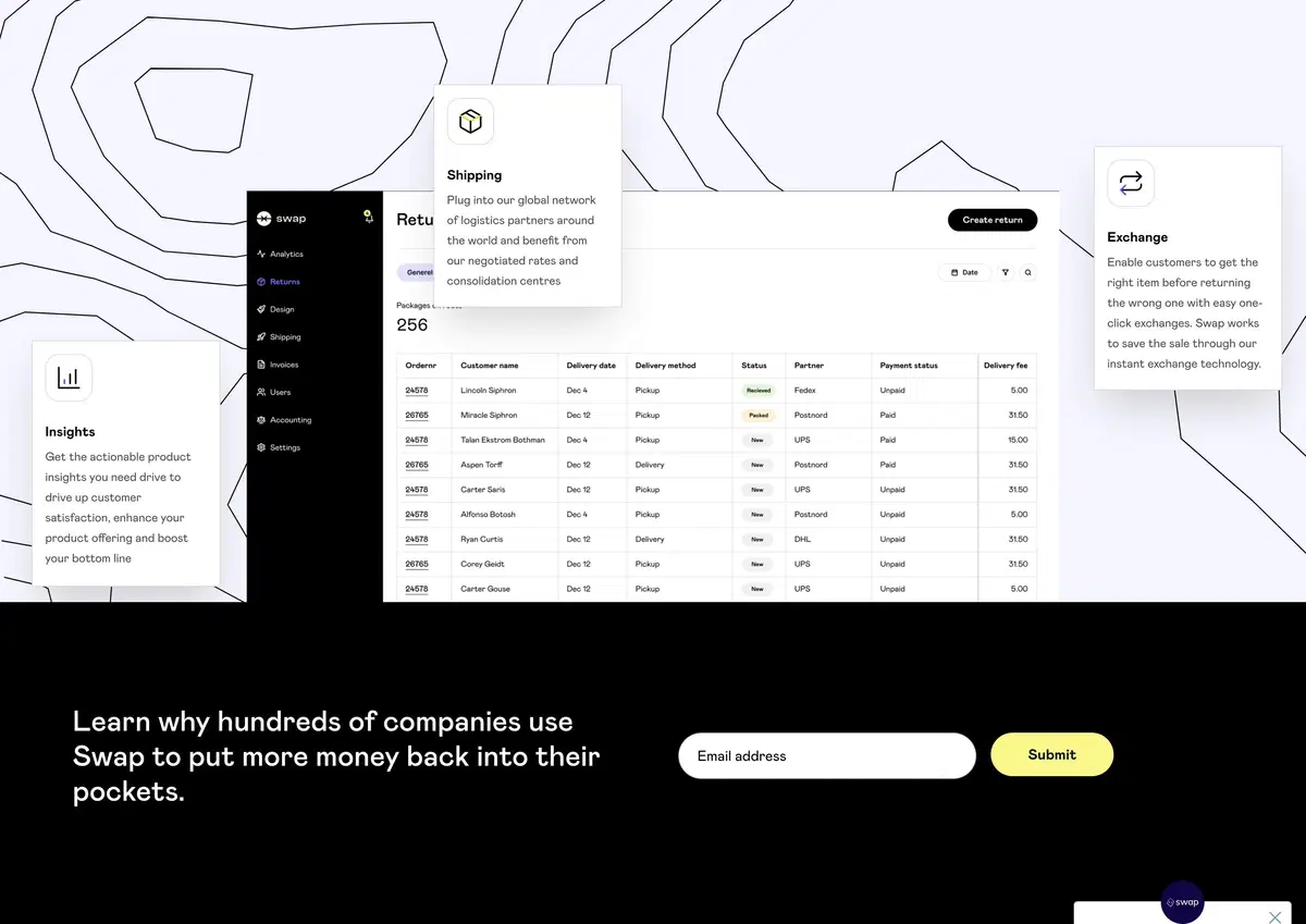 Swap Commerce Ship Page Section CTA