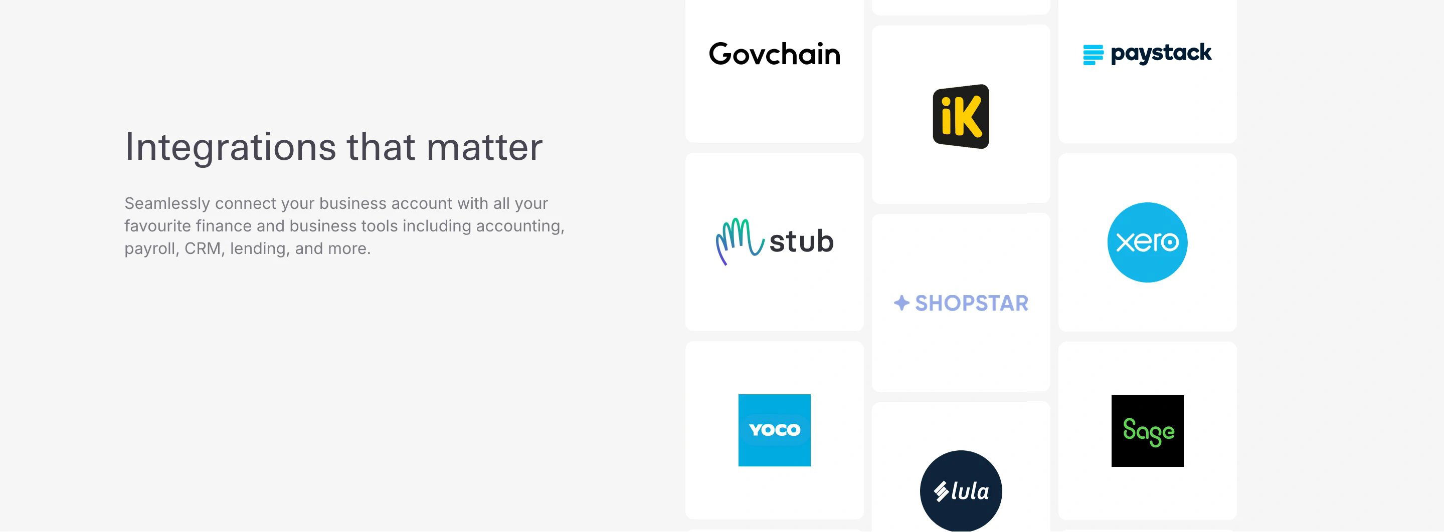 Zazu Home Page Section Integrations