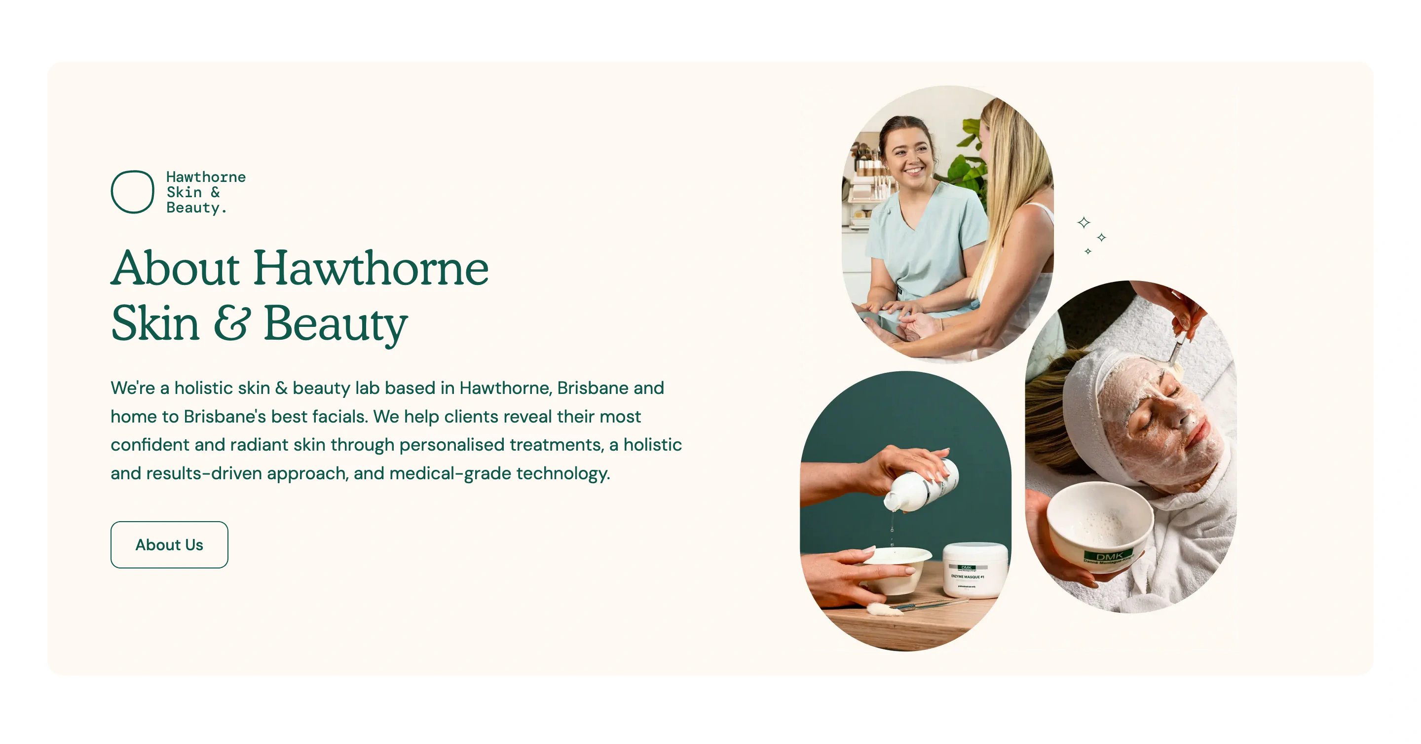 Hawthorne Skin Blog Page Section About