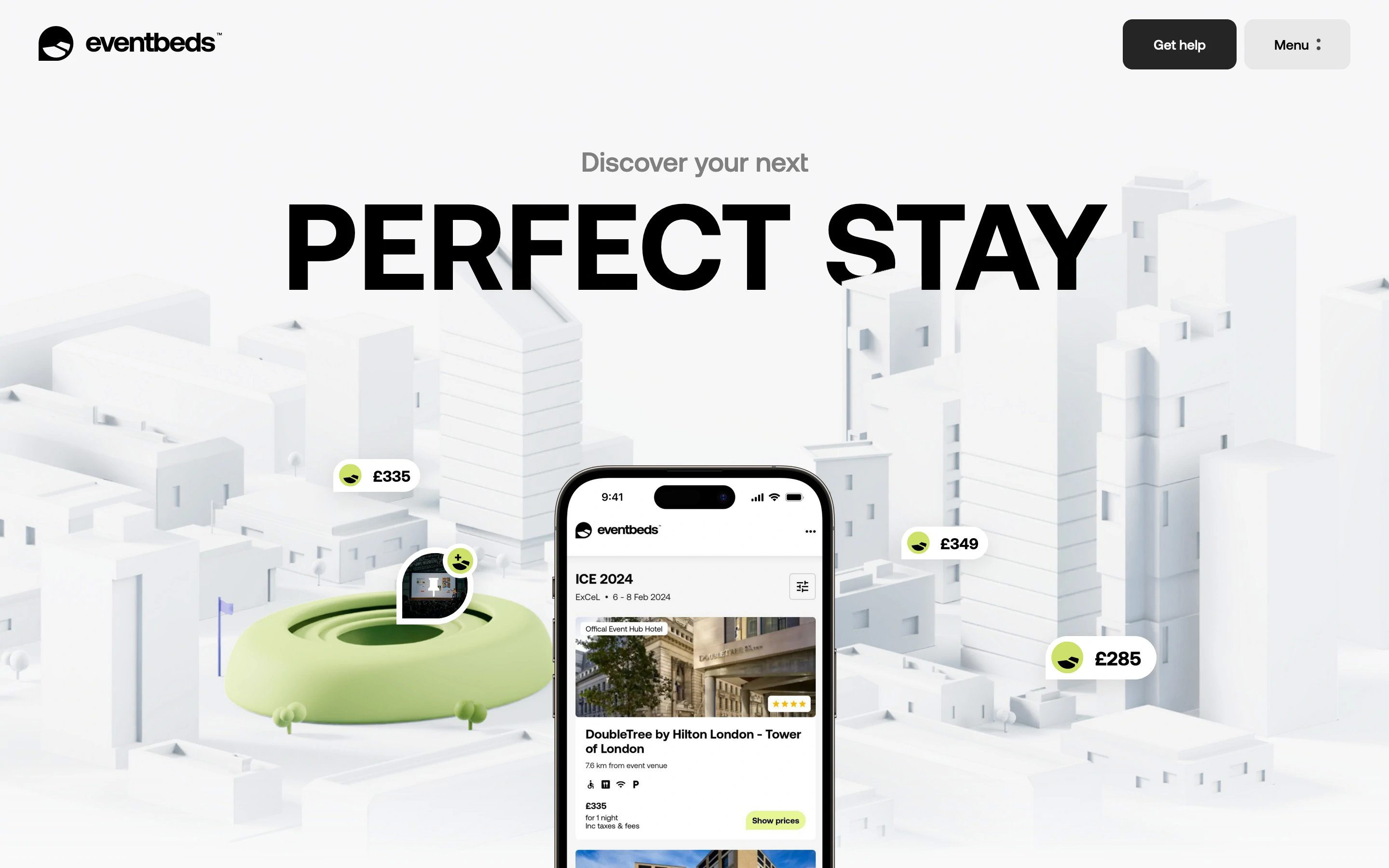 Eventbeds Home Page Section Hero
