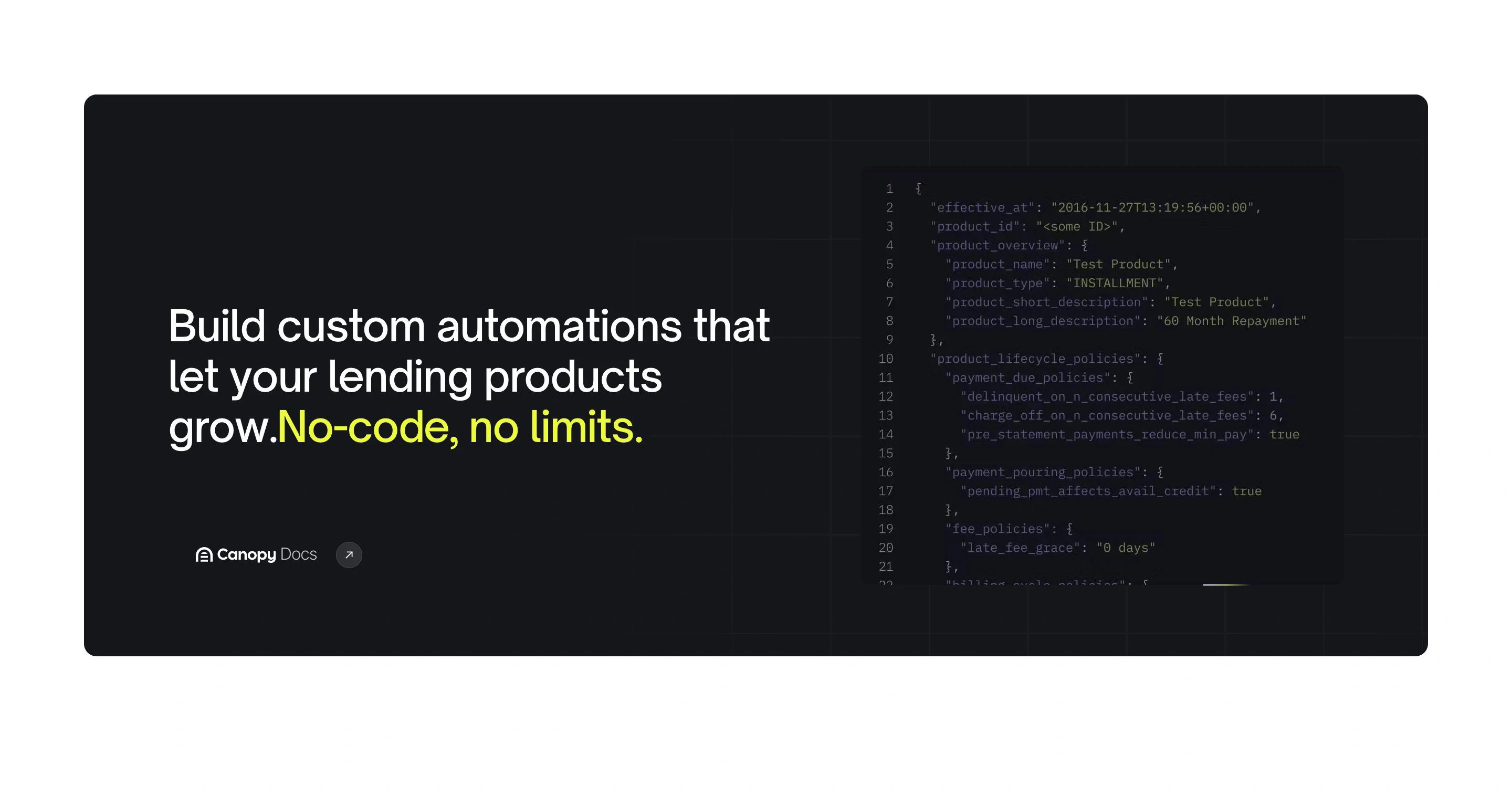 Canopy Connect Page Section CTA Docs