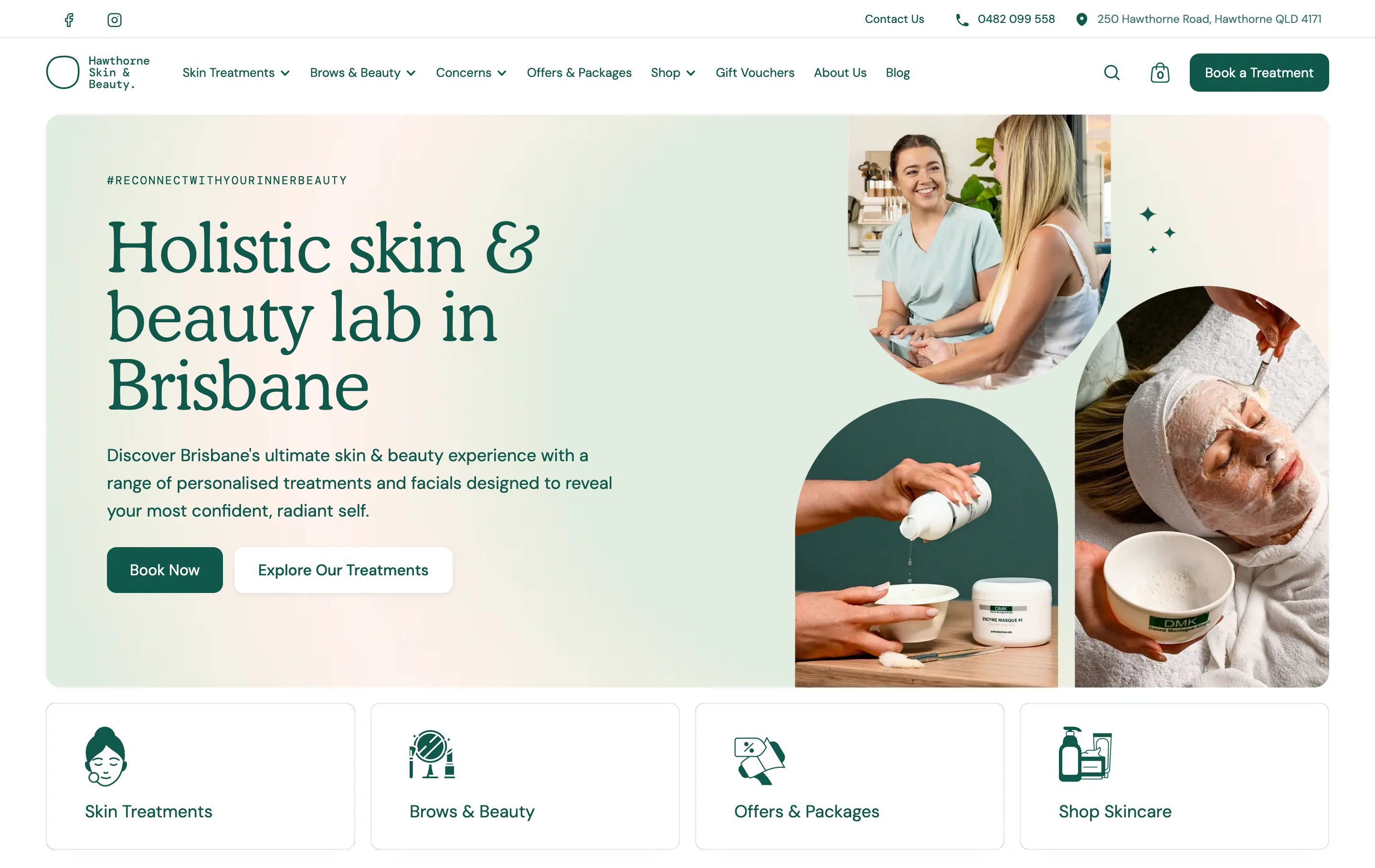 Hawthorne Skin Home Page Section Hero