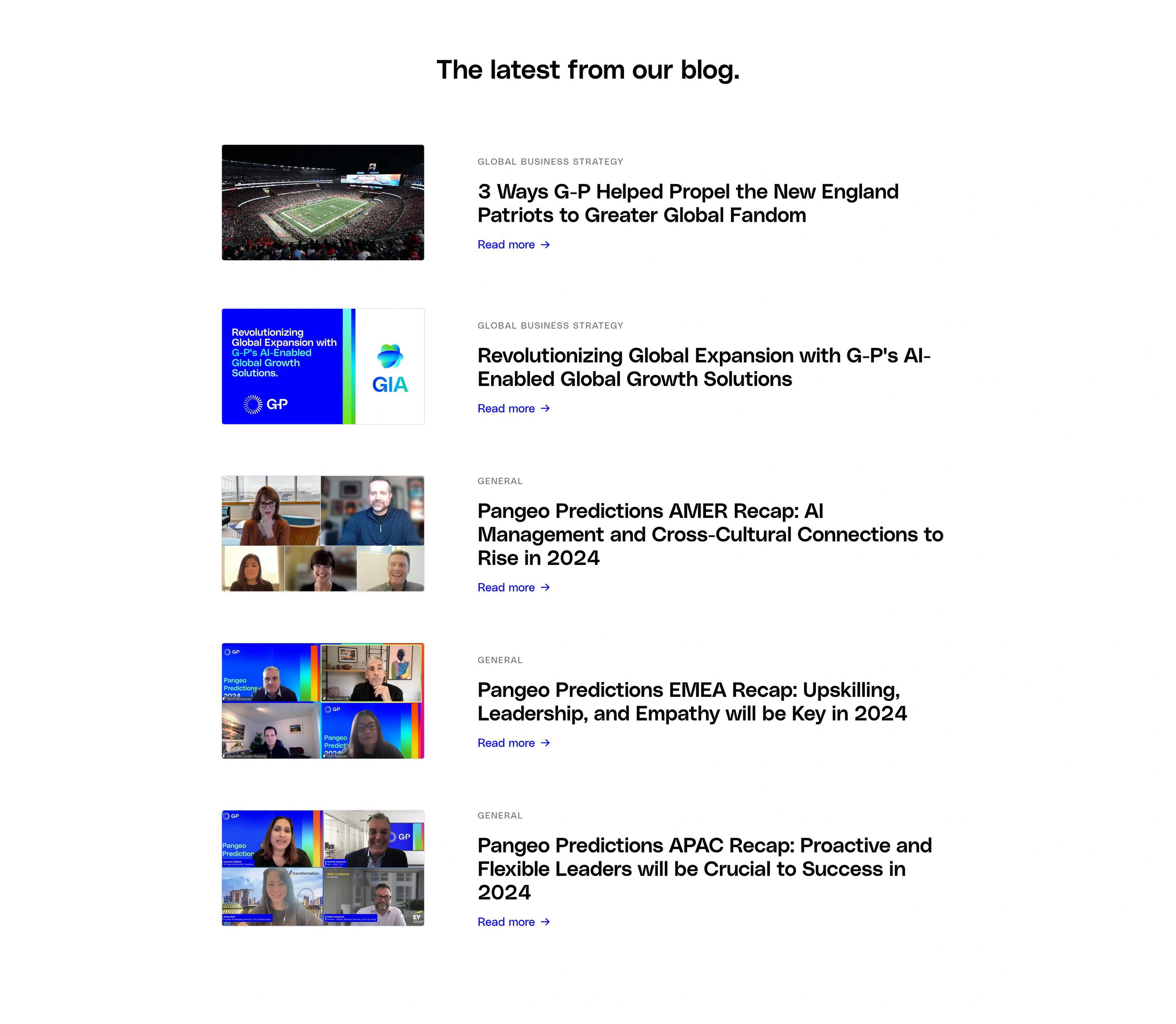Globalization Partners Blog Page Section Latest