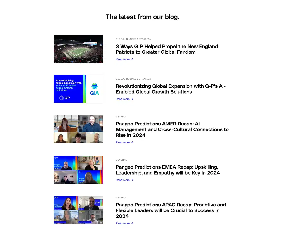 Globalization Partners Blog Page Section Latest
