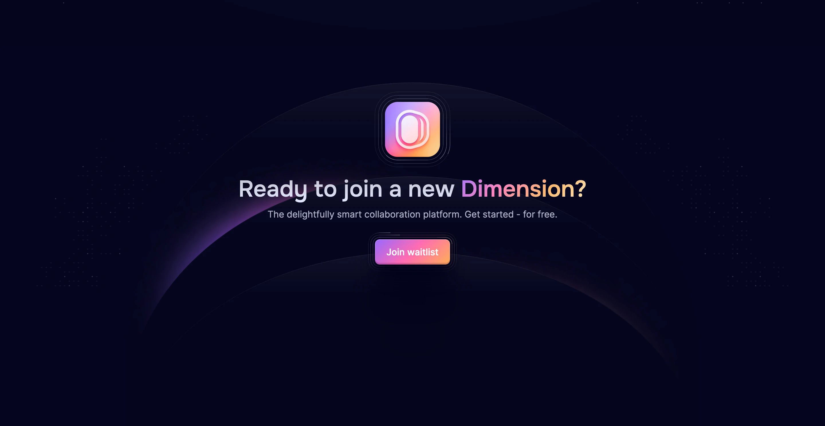 Dimension Home Page Section CTA