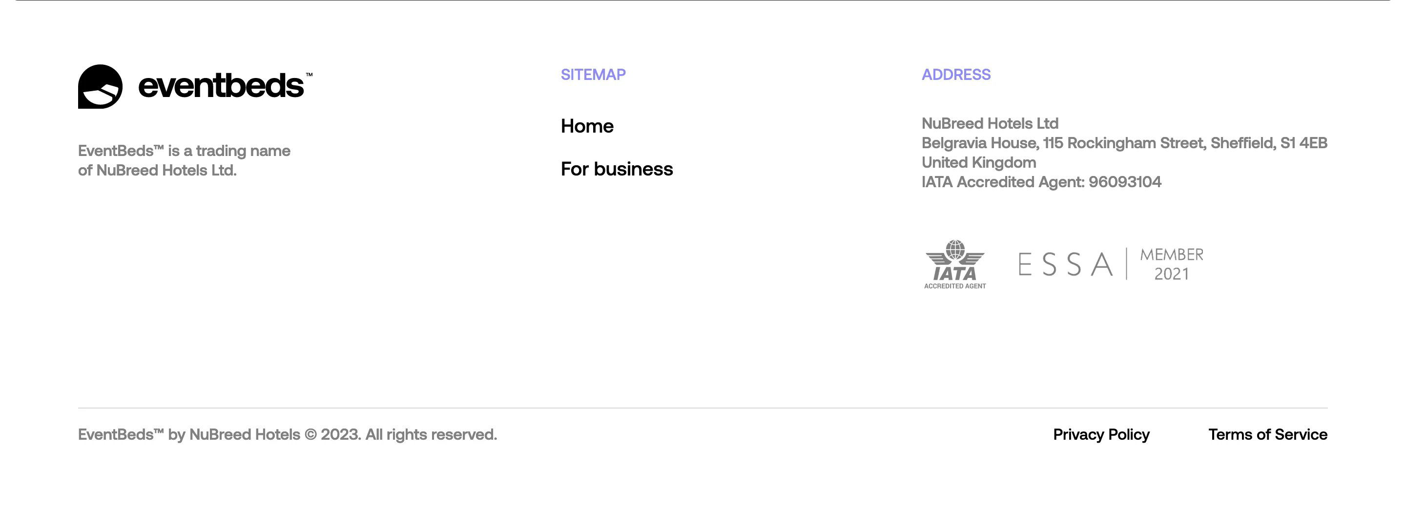 Eventbeds Home Page Section Footer