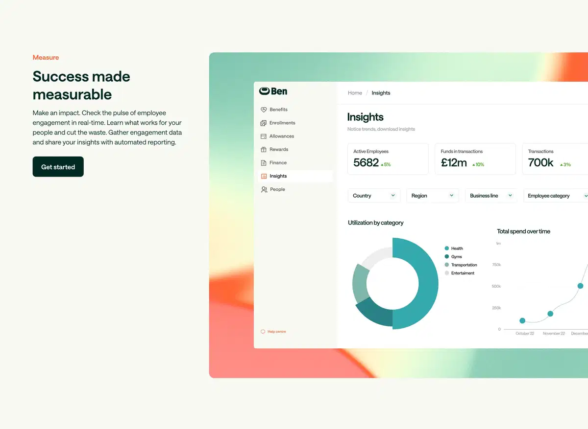 Ben Home Page Section Measure