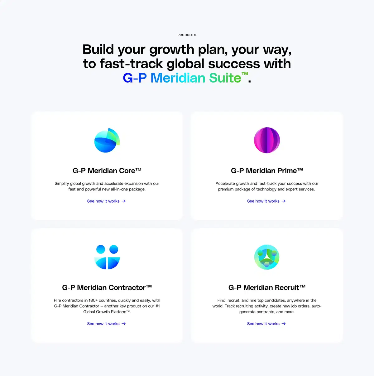 Globalization Partners Expand Page Section Products