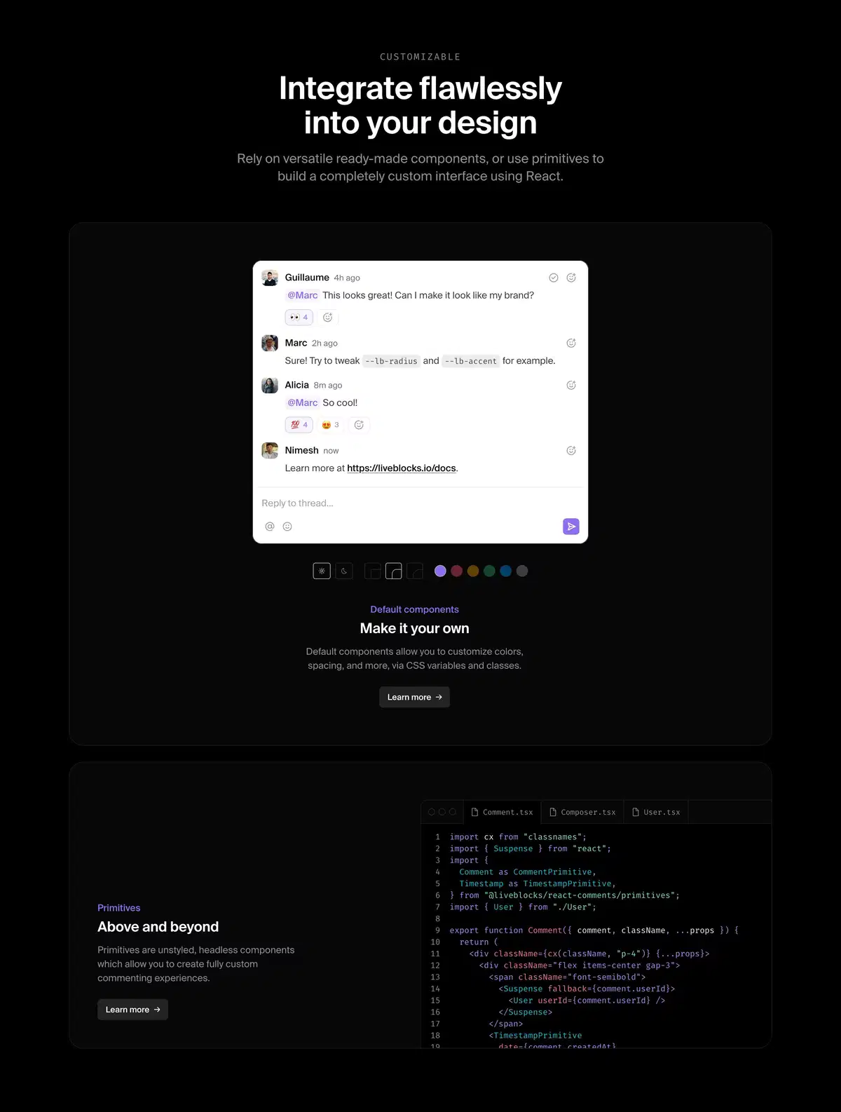 Linear Integrations Page Section Hero