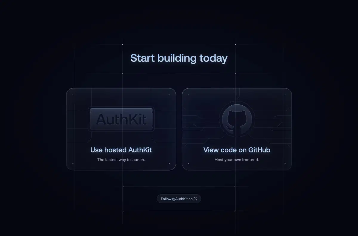 AuthKit Home Page Section CTA