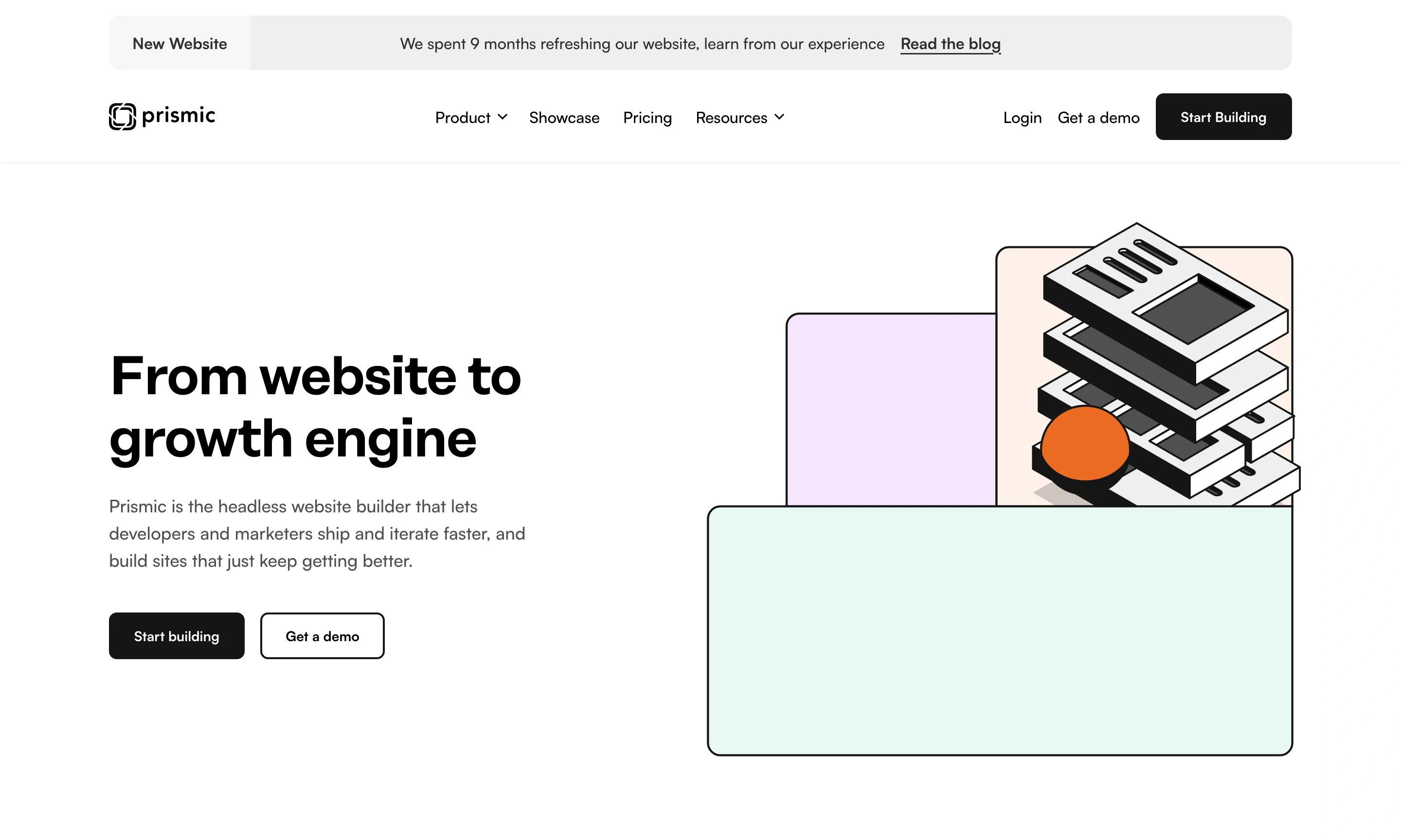 Prismic Home Page Section Hero