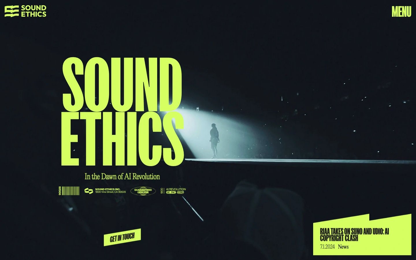 Sound Ethics Home Page Section Hero
