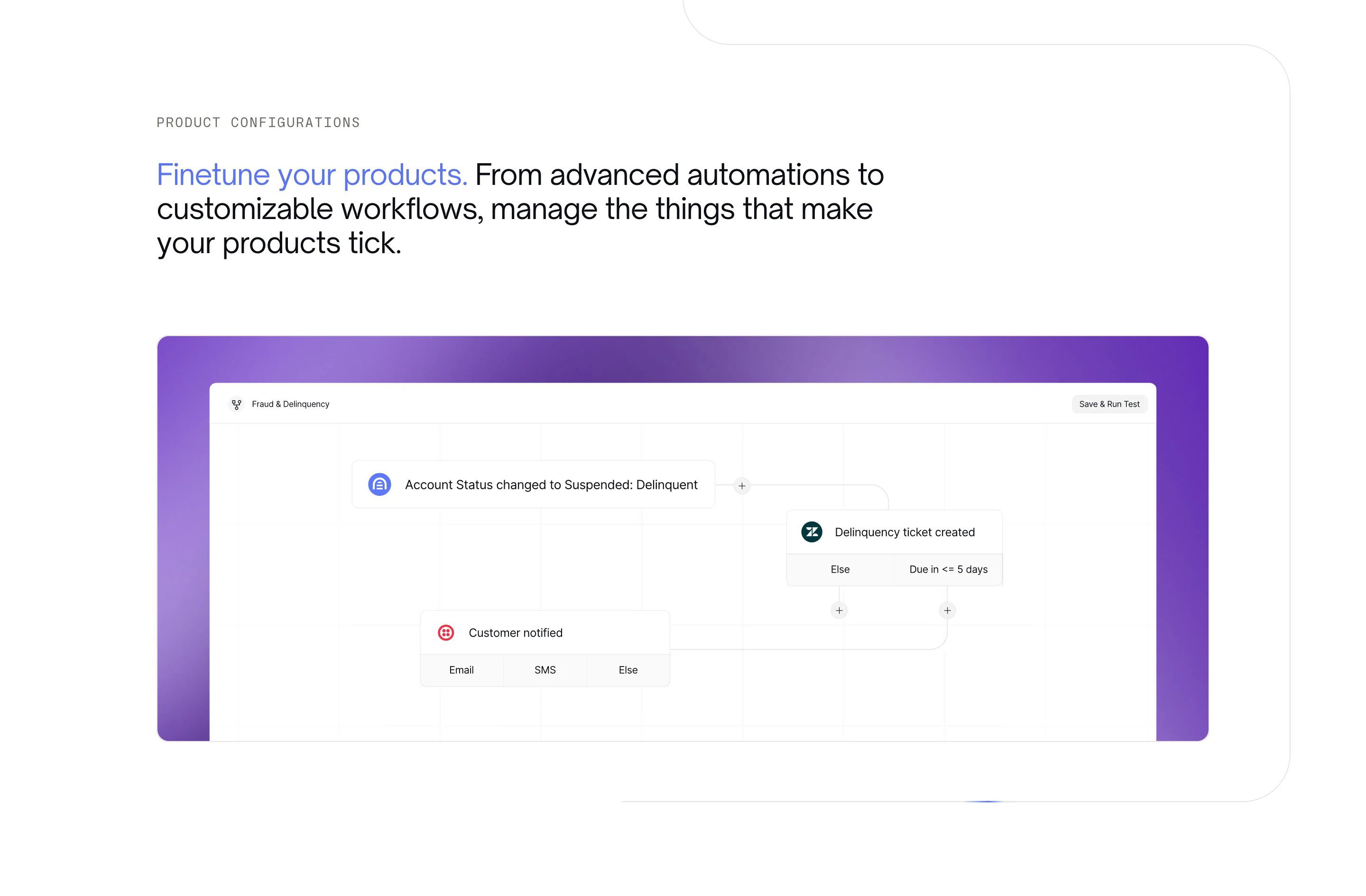 Canopy OS Page Section Product Configuration Feature