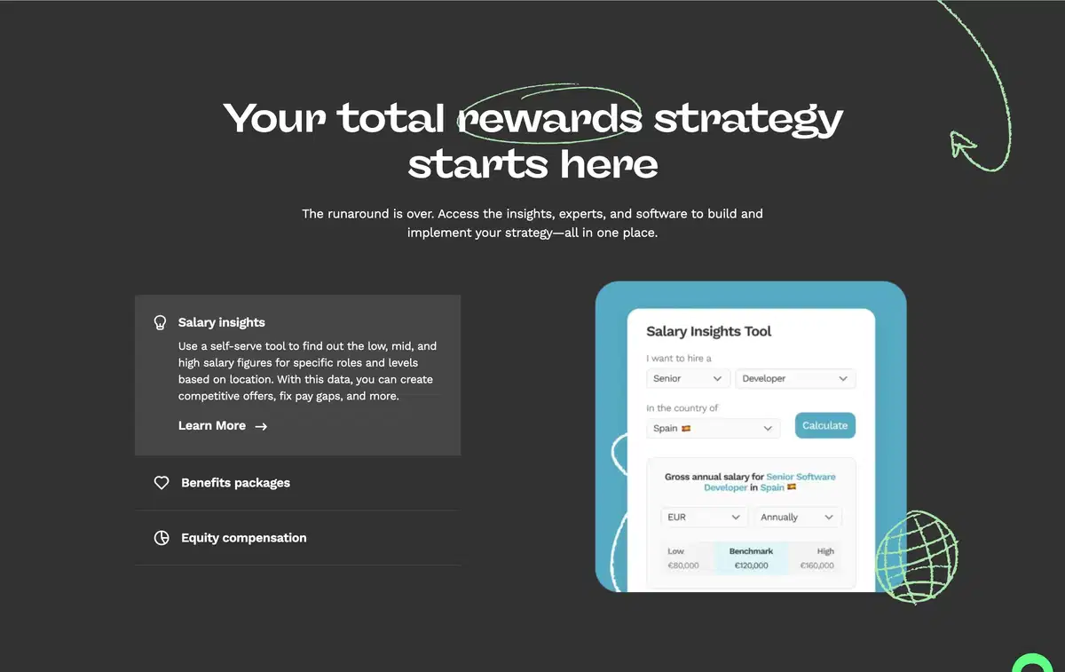 Oyster Total Rewards Page Section More Benefits
