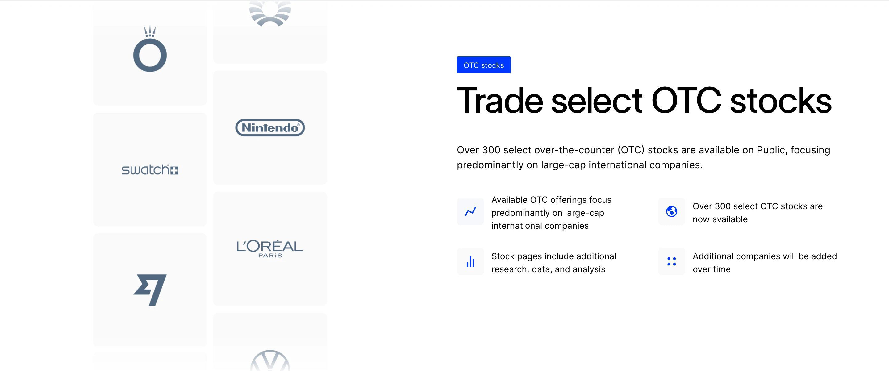 Public Invest Page Section Trade Stock