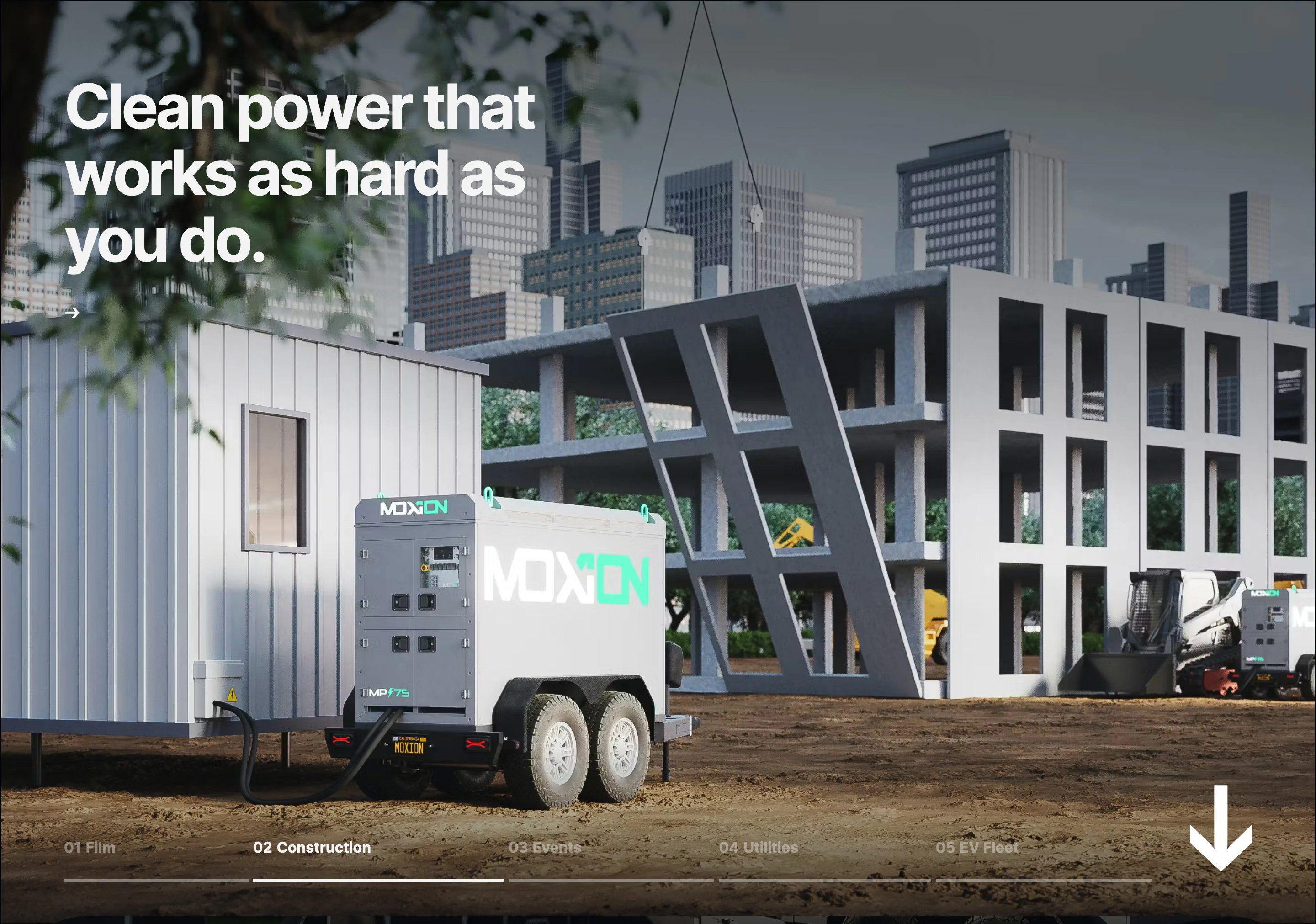 Moxion Industries Page Section Features