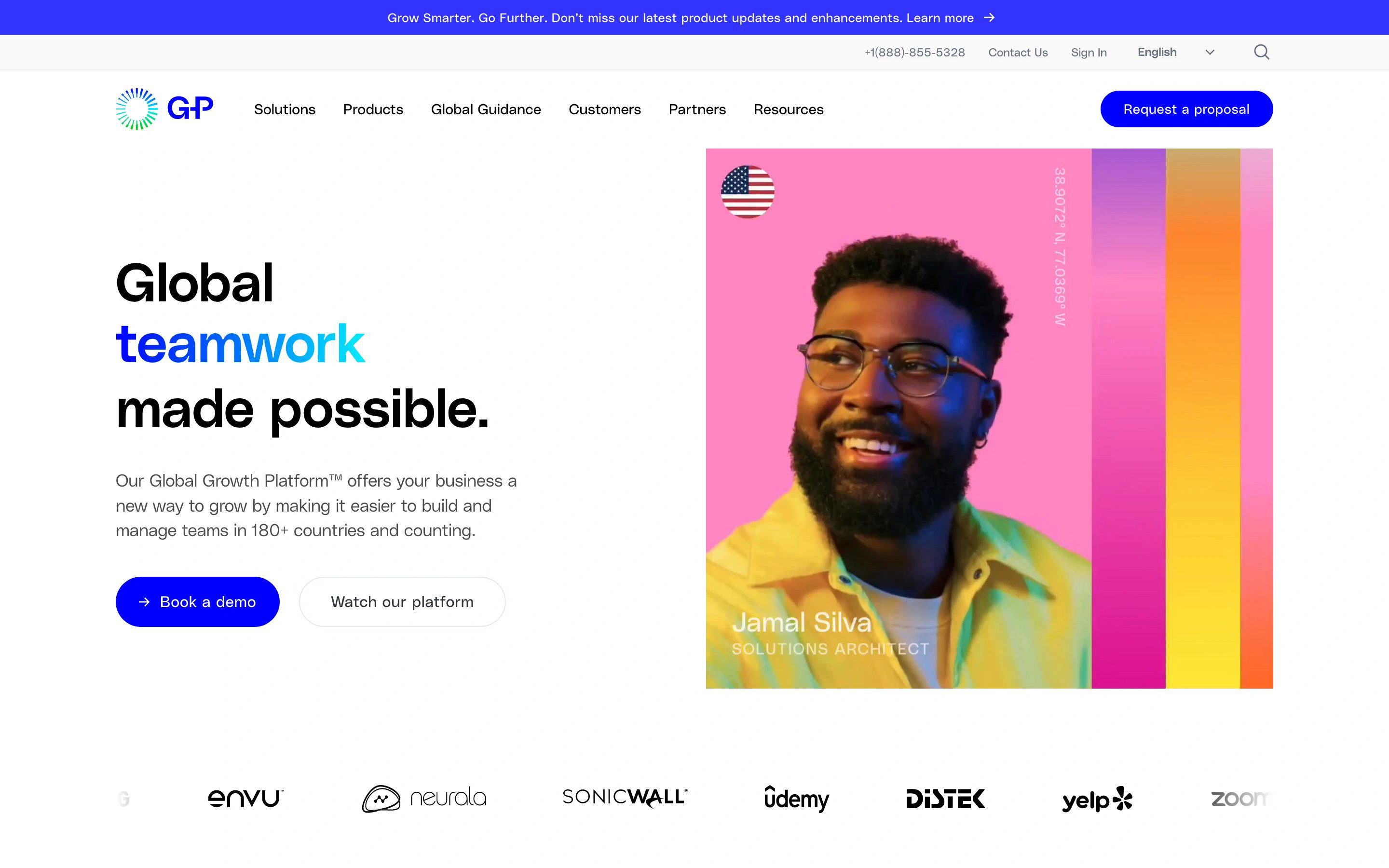 Globalization Partners Home Page Section Hero