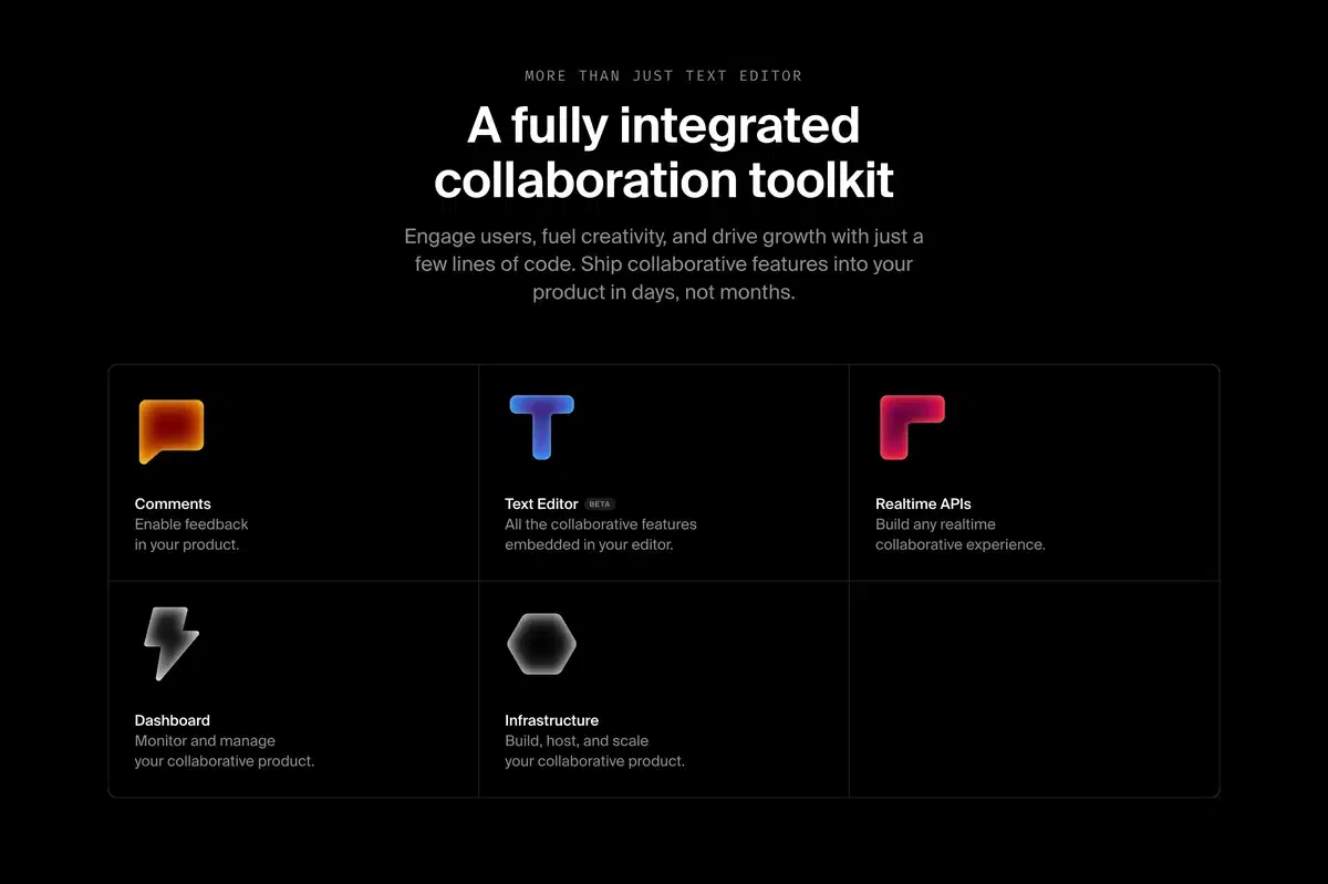 Liveblocks Notifications Page Section Integrated Collaboration Toolkit
