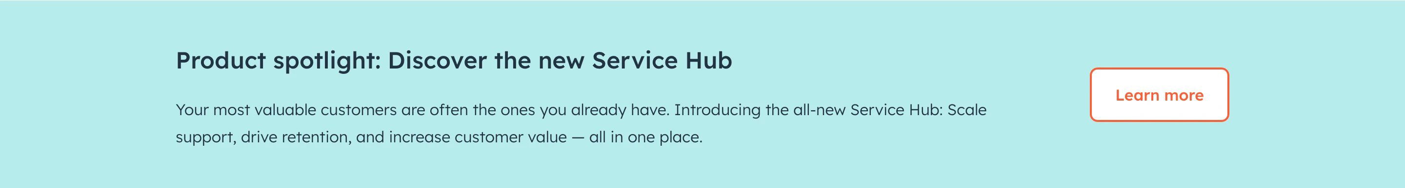 HubSpot Home Page Section CTA