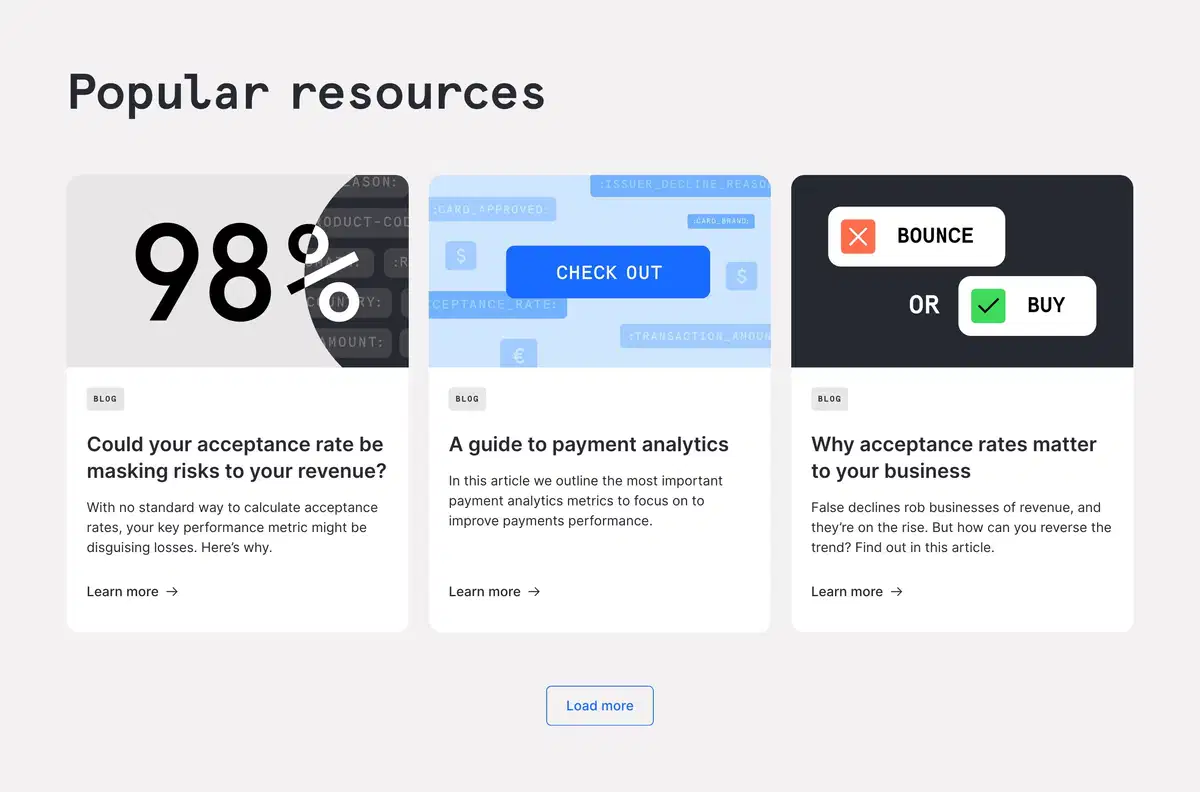 Checkout Home Page Section Resources