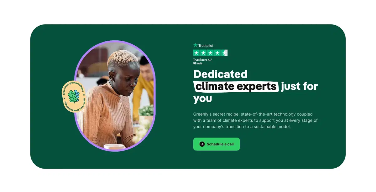 Greenly Home Page CTA Section