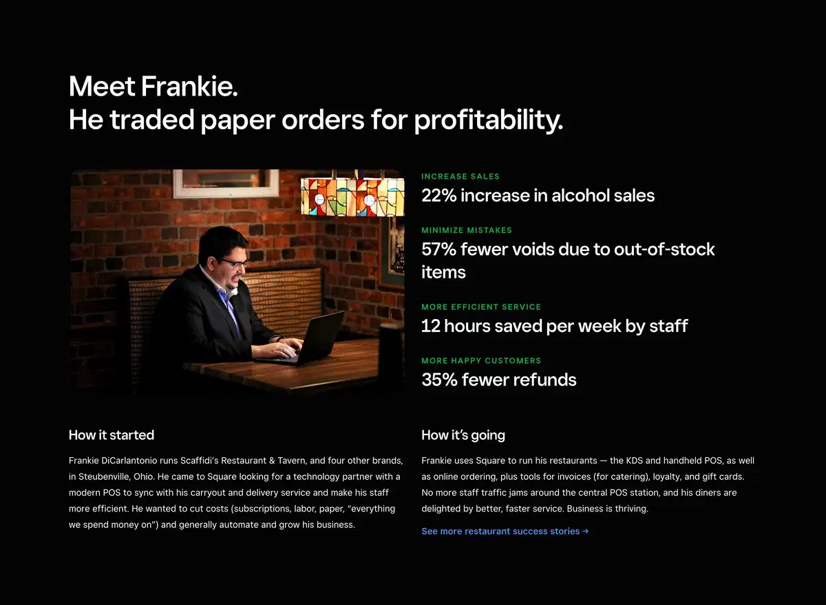 Squareup Restaurant Page Section Meet Frankie