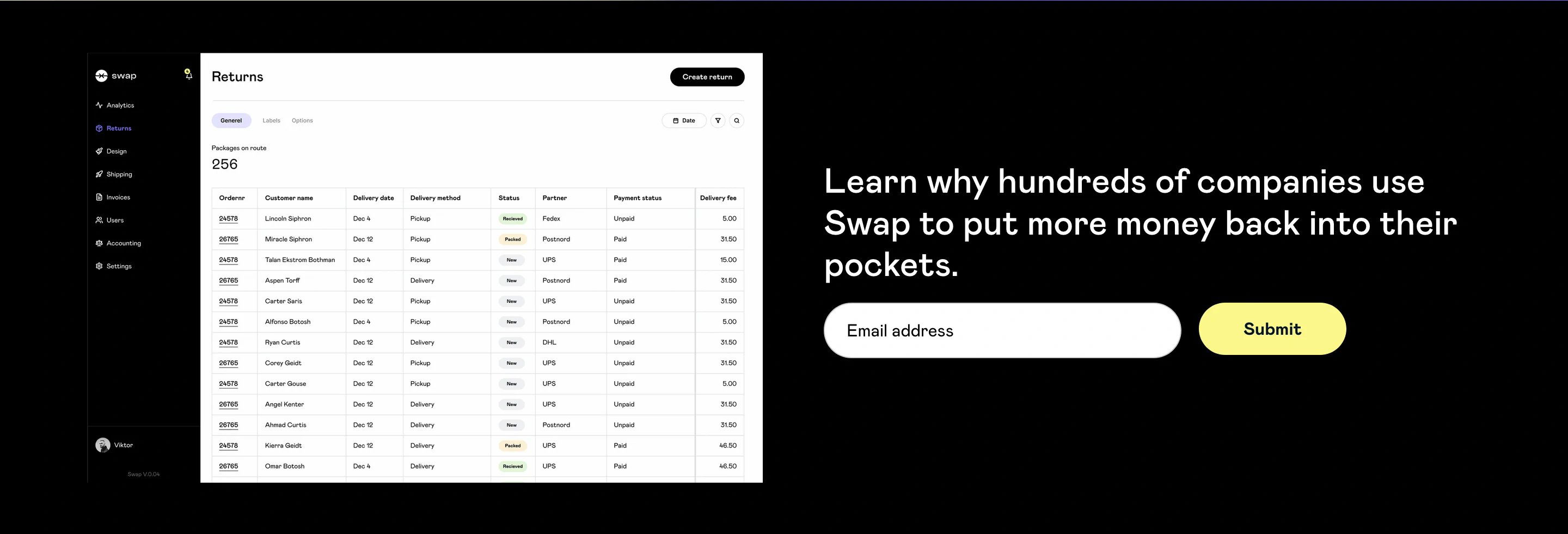 Swap Commerce Home Page Section CTA