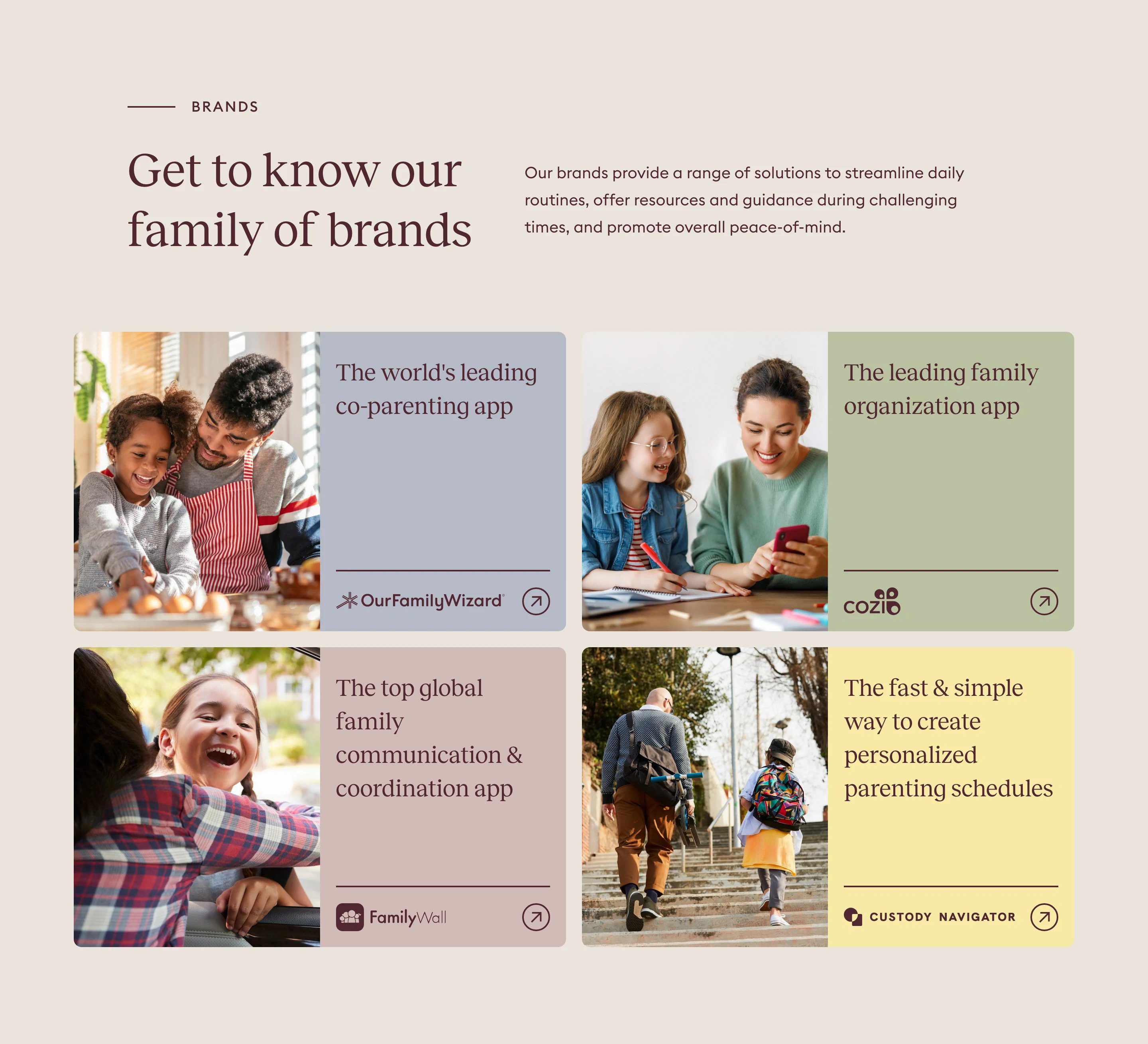 In Tandem Home Page Section Brands