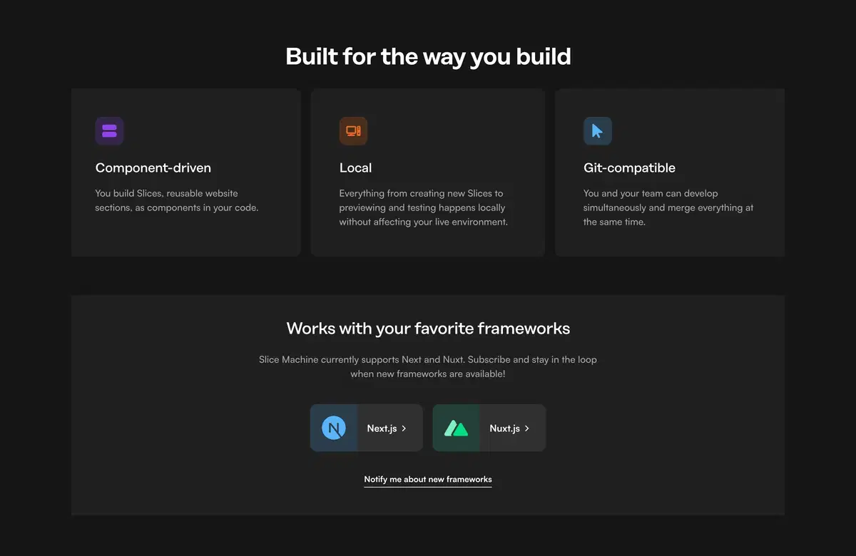 Prismic Slice Machine Page Section Feature Build