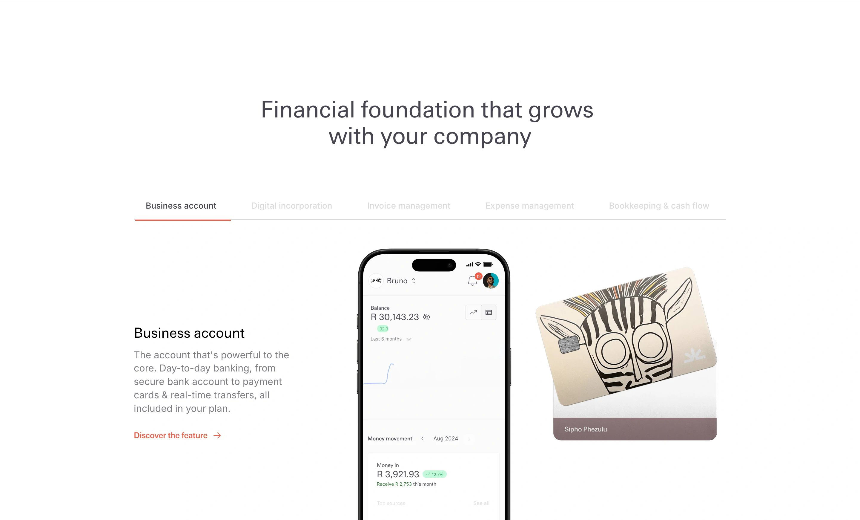 Zazu Home Page Section Features