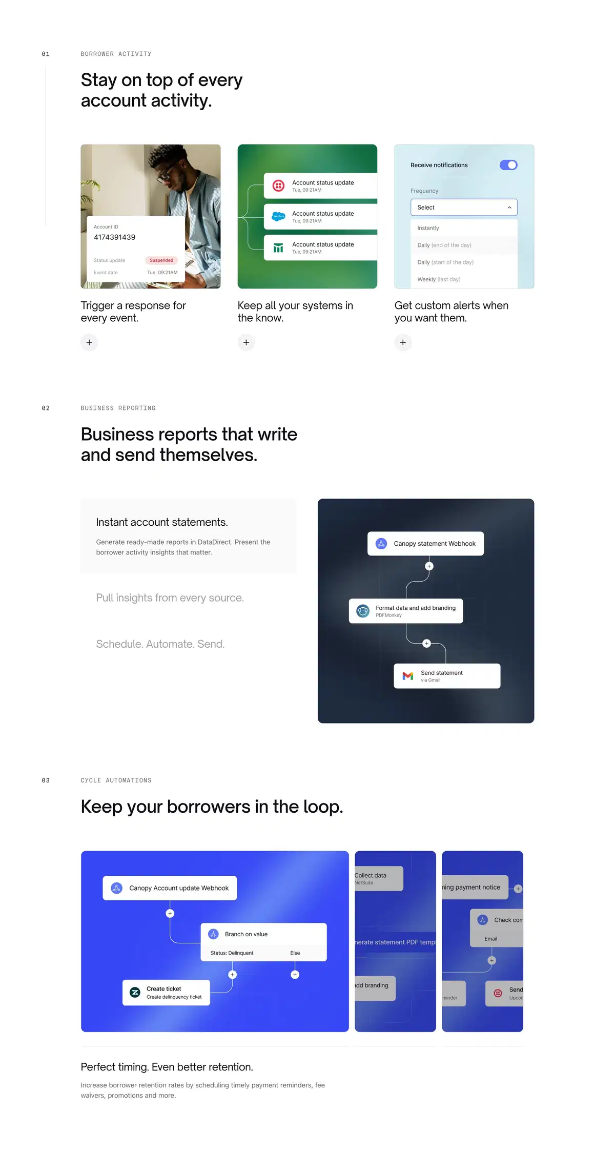 Canopy Connect Page Section Connect Systems Features