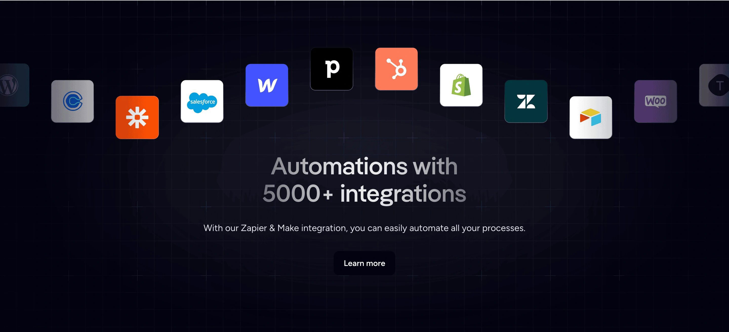Superchat Home Page Section Integrations