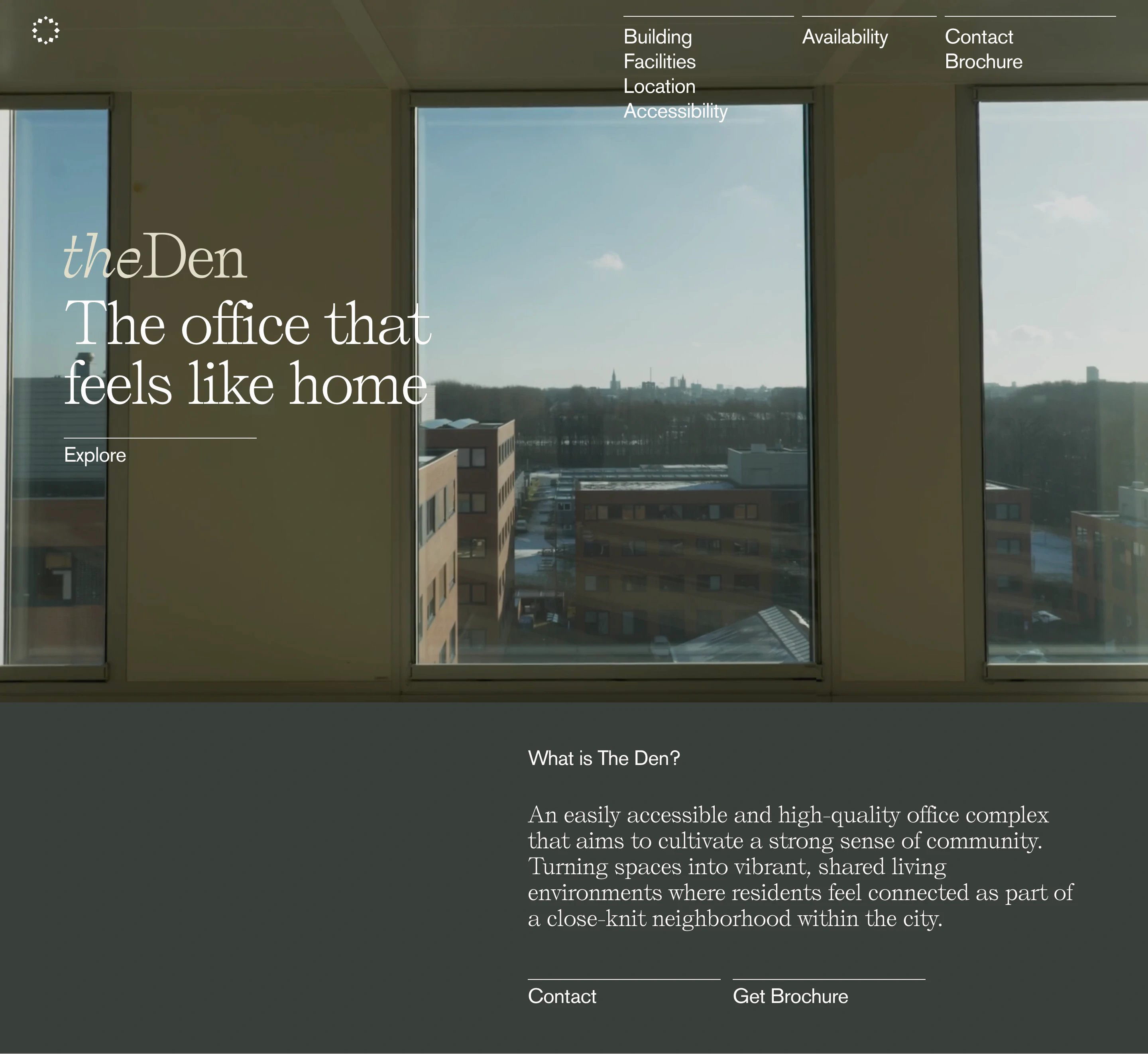 Den Home Page Section Hero